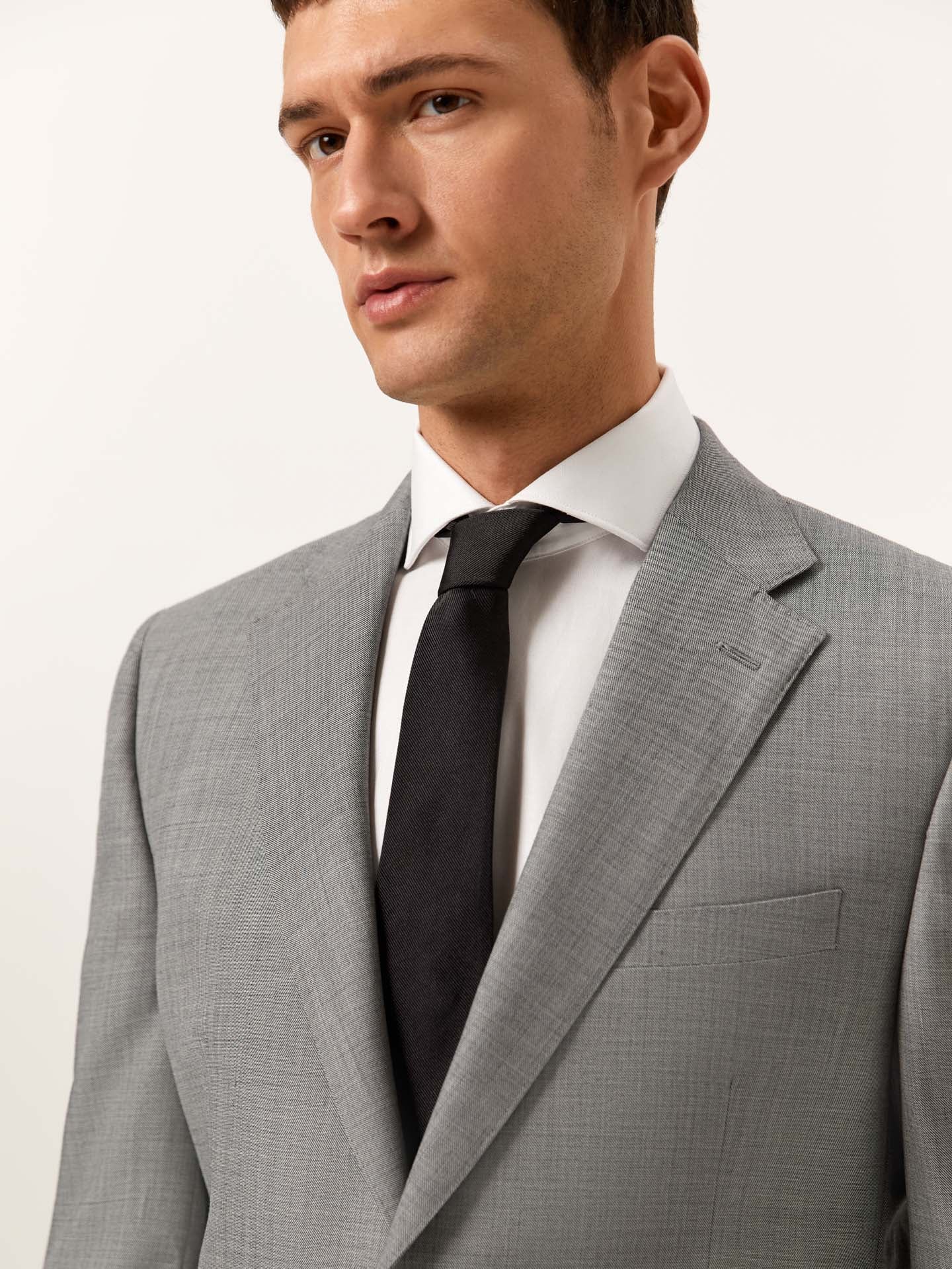 Regular Fit Sharkskin suit in 100% Wool - Image 2