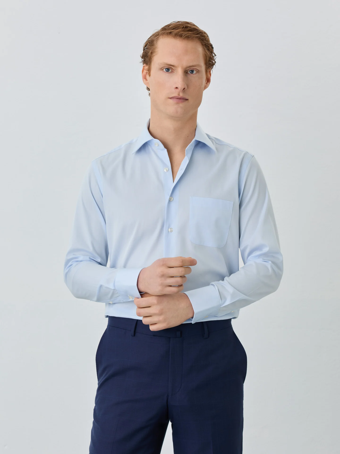 Regular Fit Shirt With Oxford Collar In Cotton - Image 2