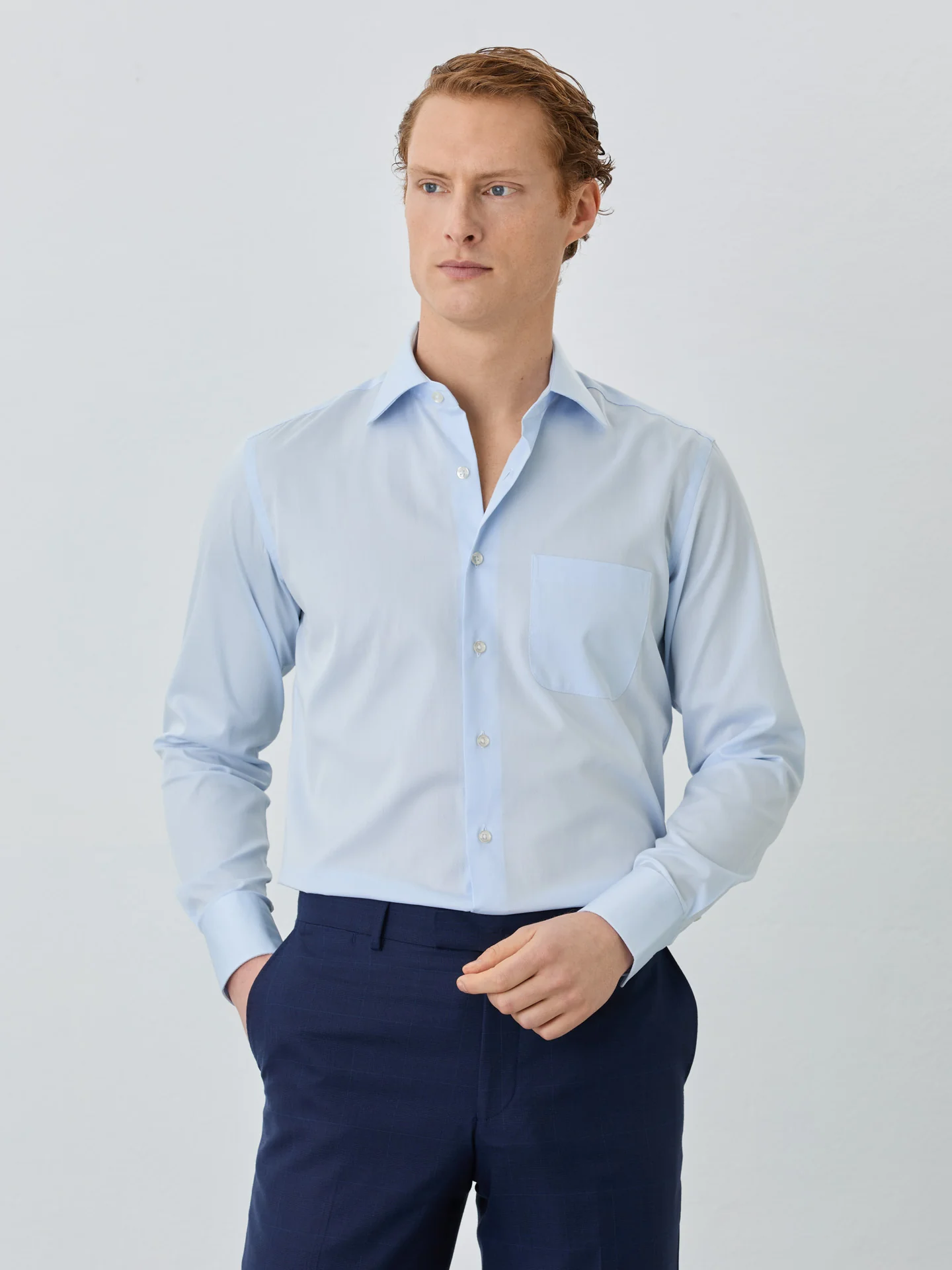 Regular Fit Shirt With Oxford Collar In Cotton - Image 3
