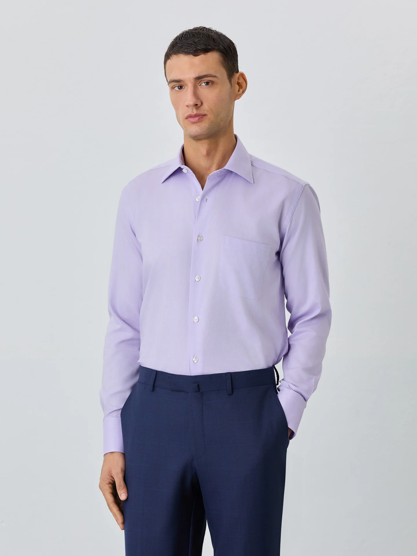 Regular Fit Shirt With Oxford Collar In Cotton - Image 4