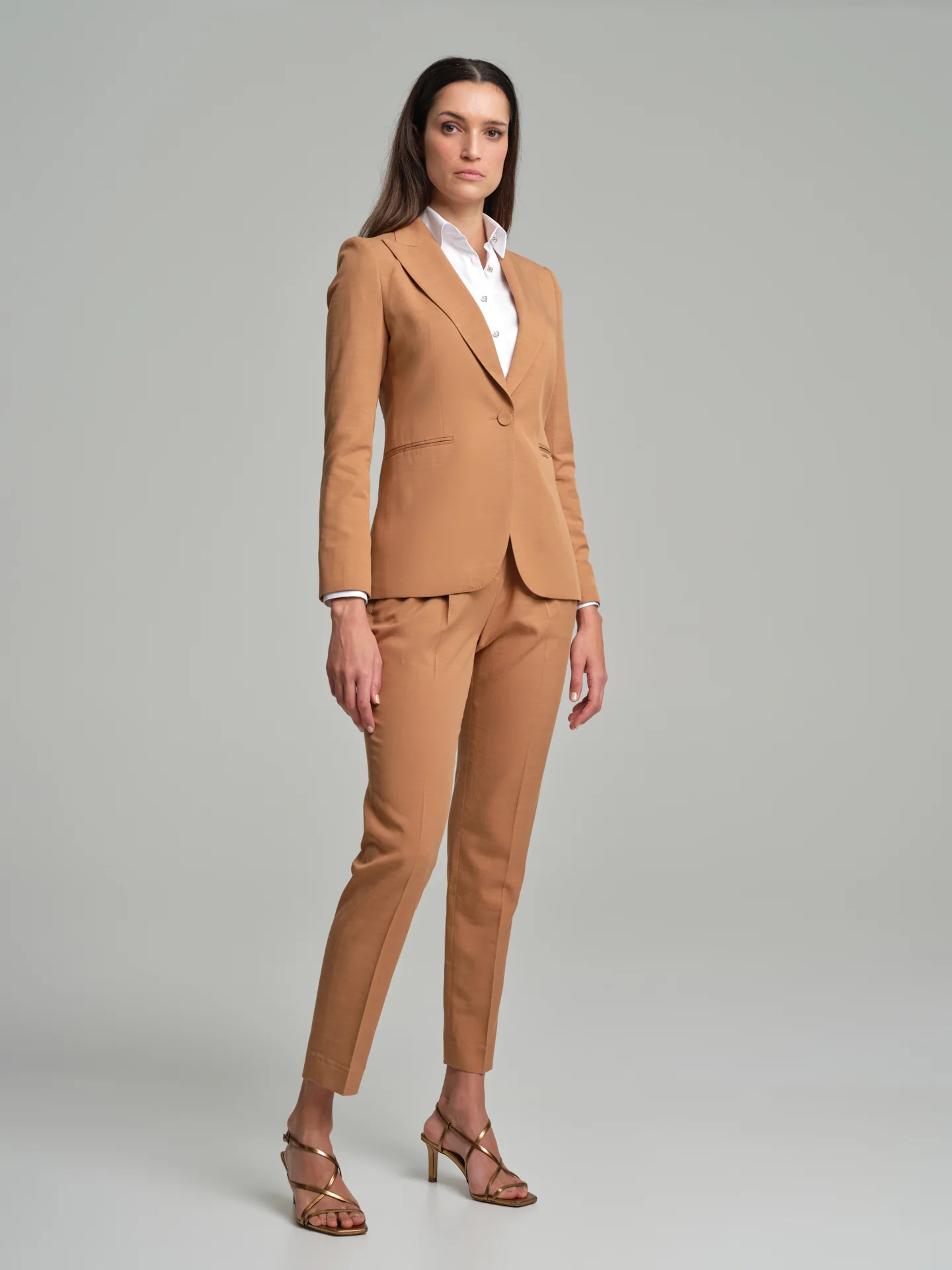 Regular fit single-breasted blazer