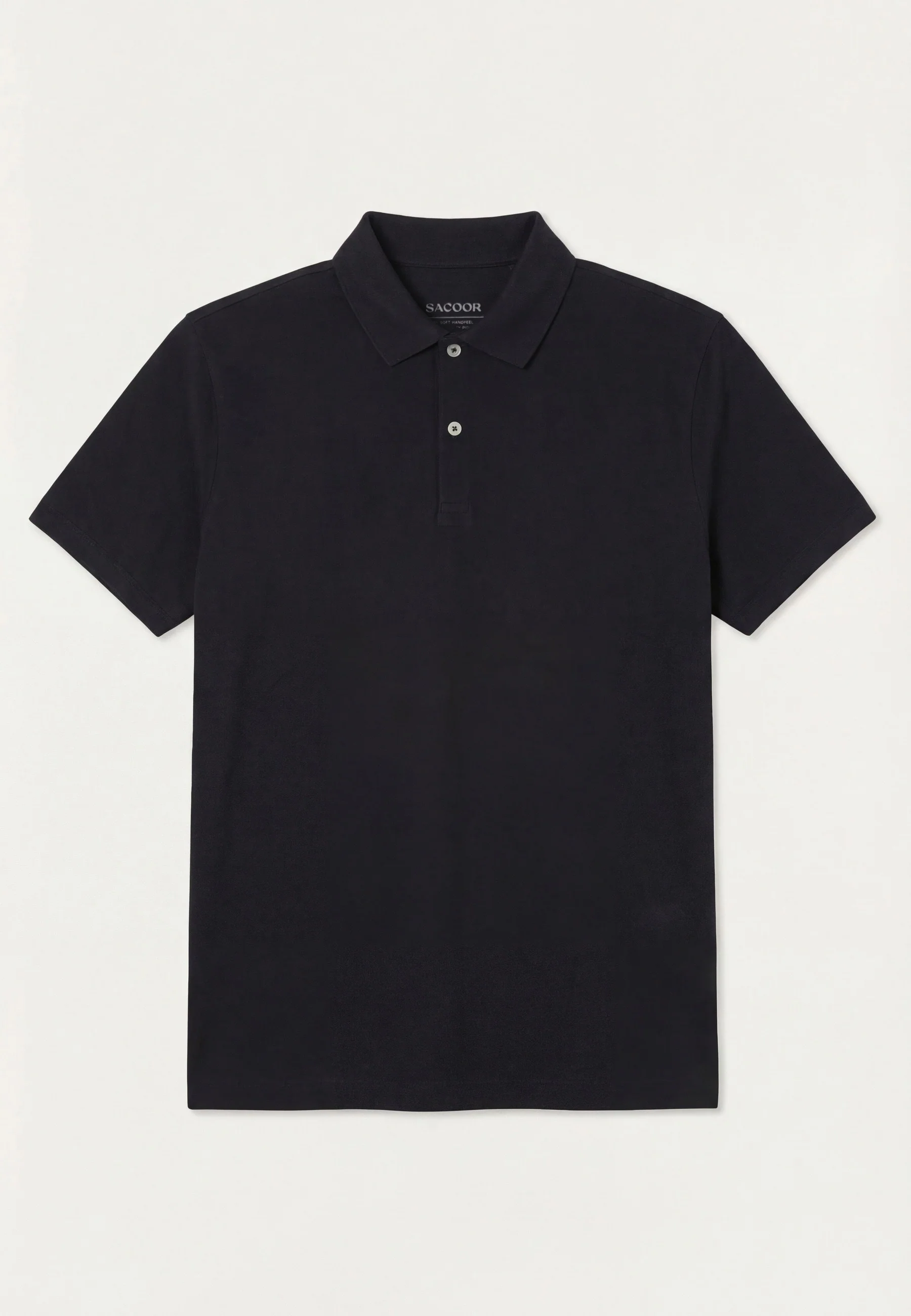 Regular Fit Stretch Piqué Polo Shirt With Self Collar - Image 3