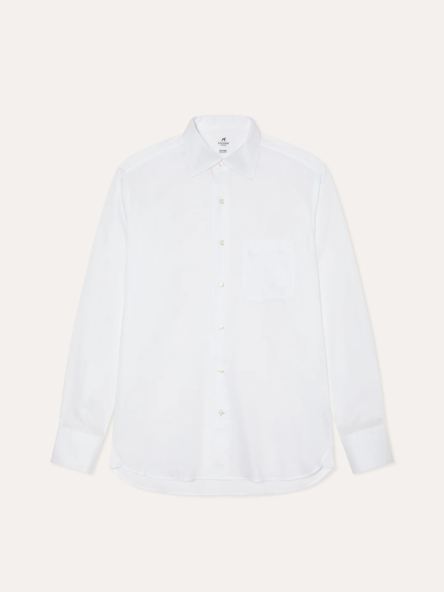 Regular Fit Textured Shirt with Oxford Collar - Image 4