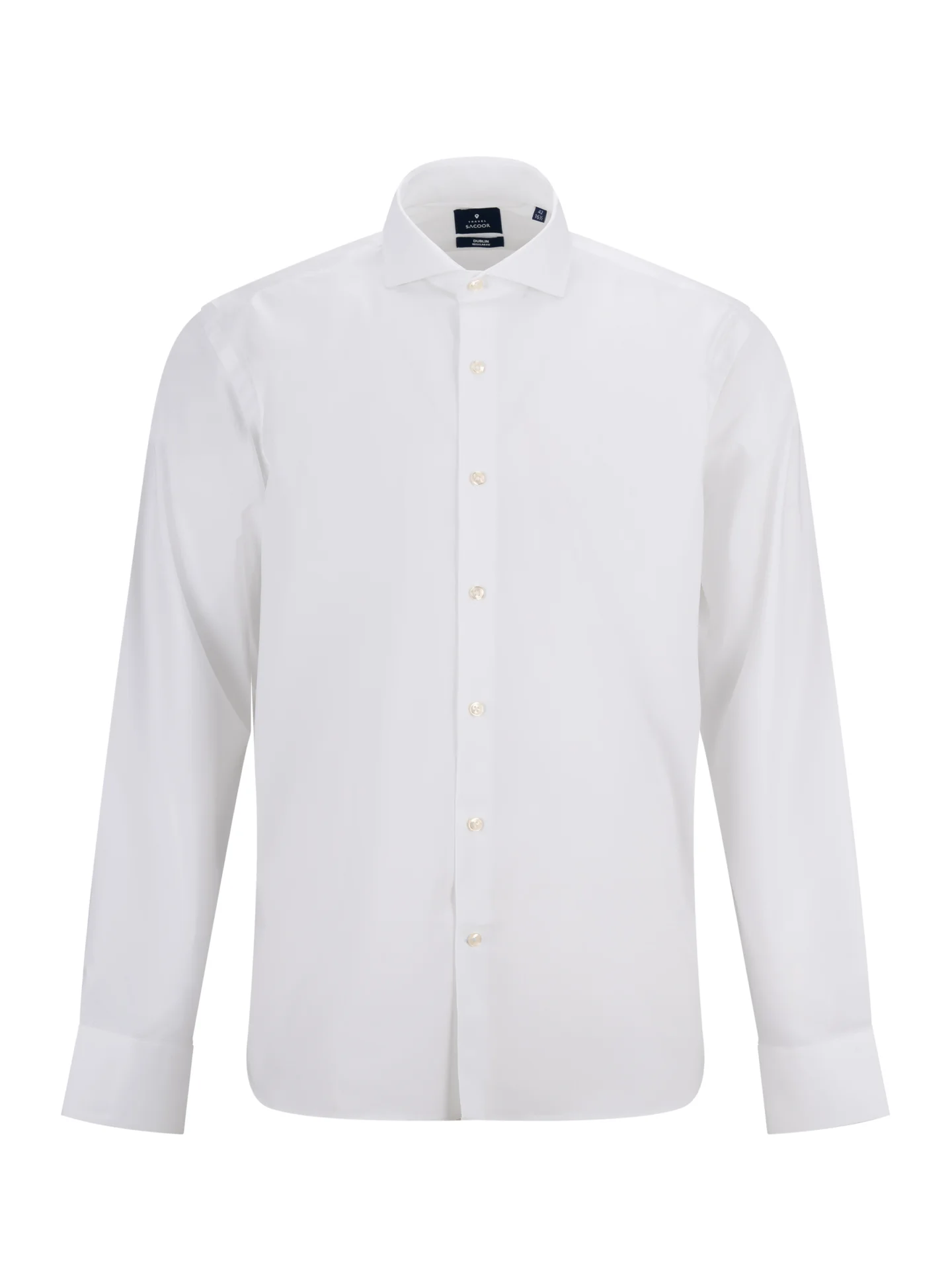 Regular Fit Travel Poplin Shirt in Comfort Cotton