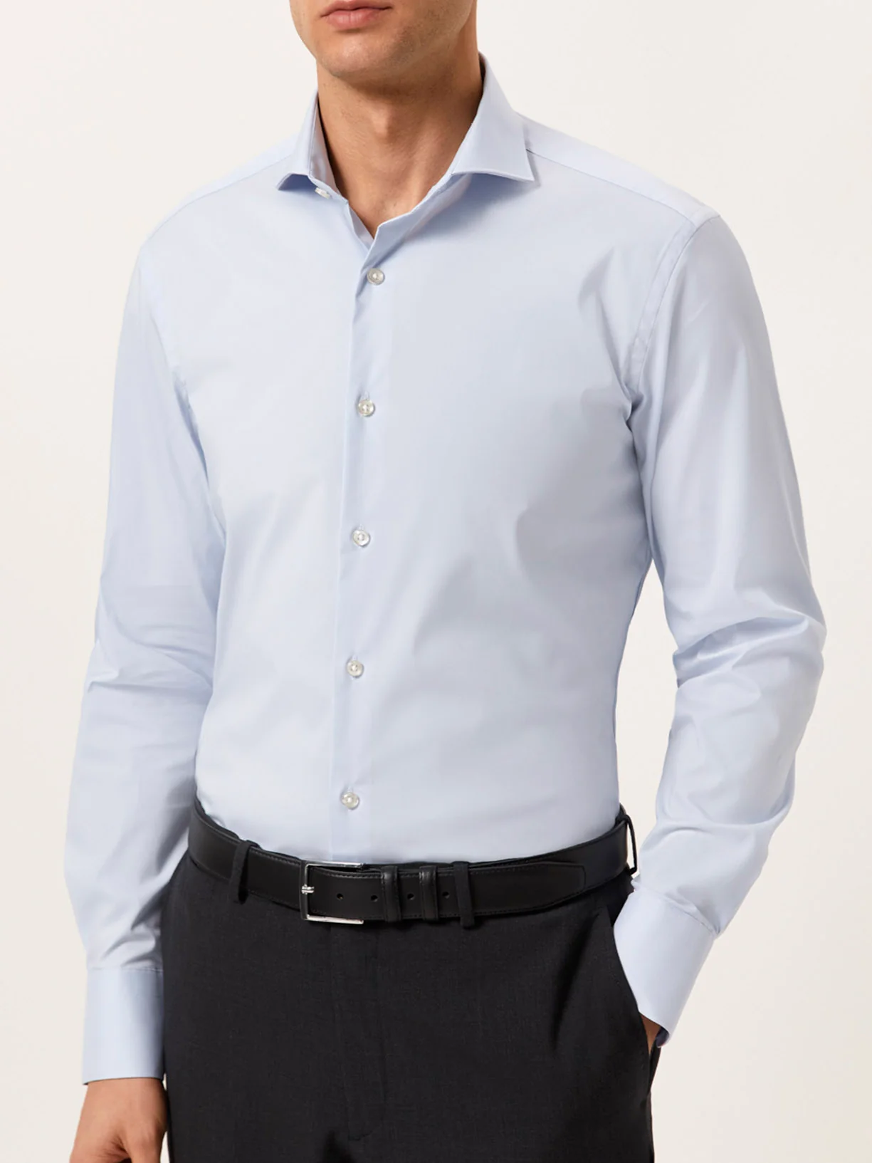 Regular Fit Travel Poplin Shirt in Comfort Cotton - Image 2