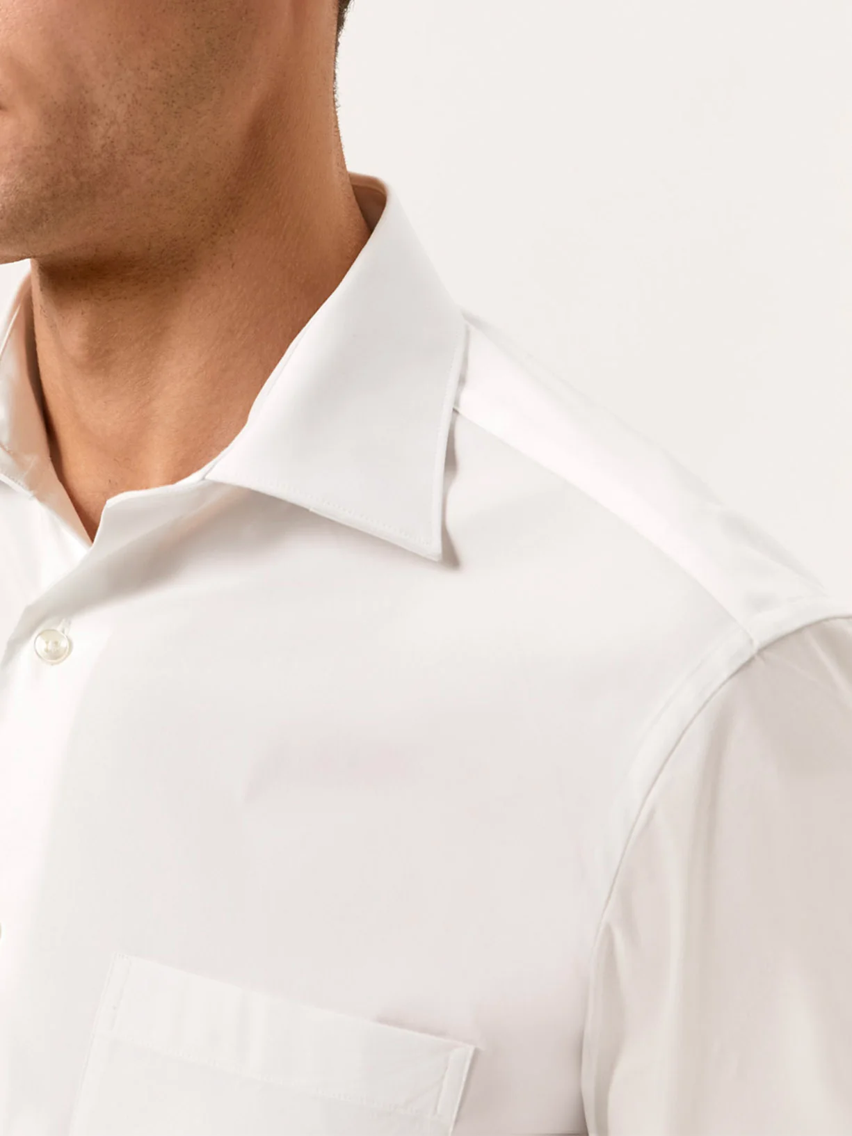 Regular Fit Travel Poplin Shirt in Comfort Cotton