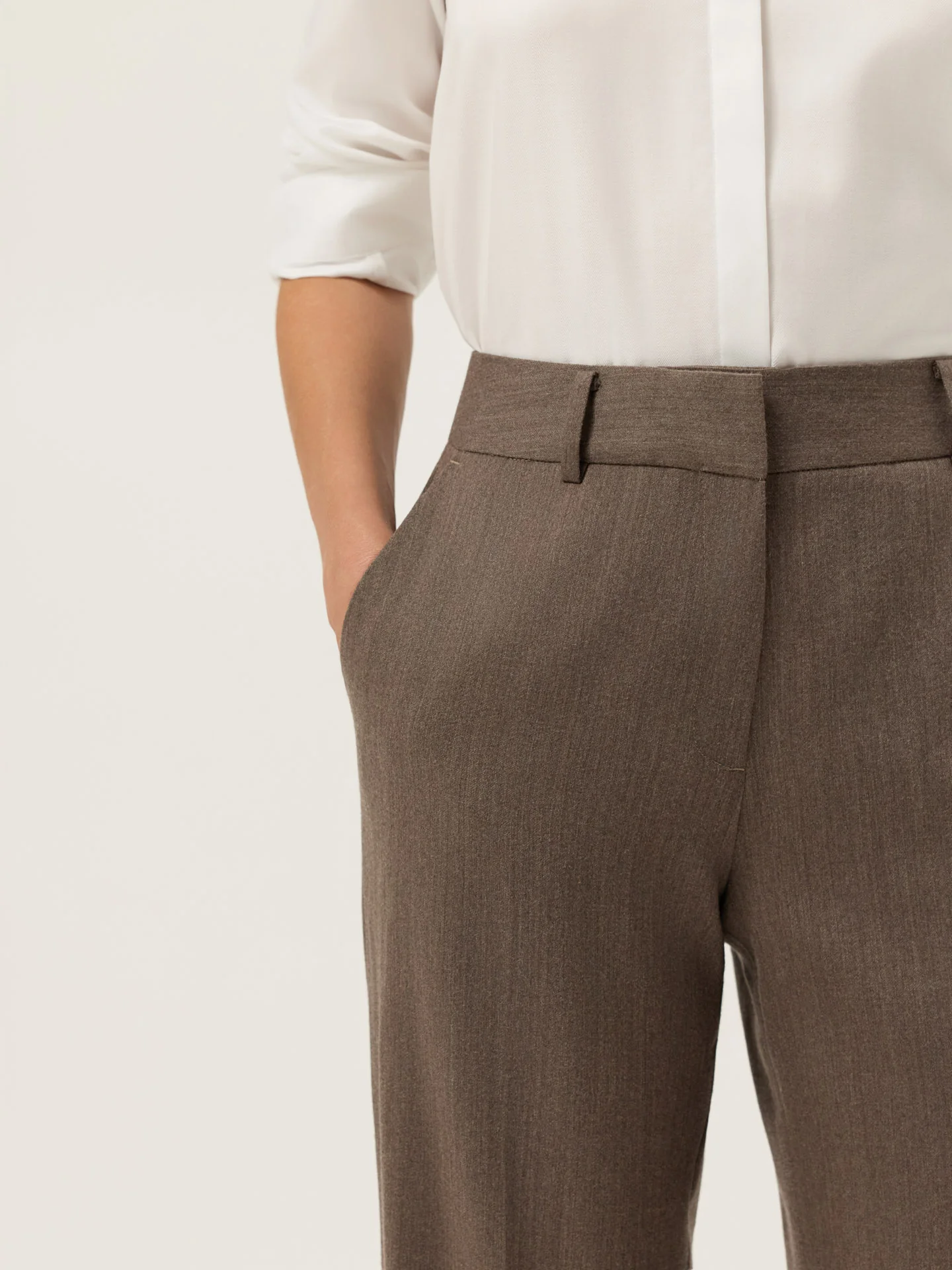 Regular Fit Trousers In 100%Wool - Image 2
