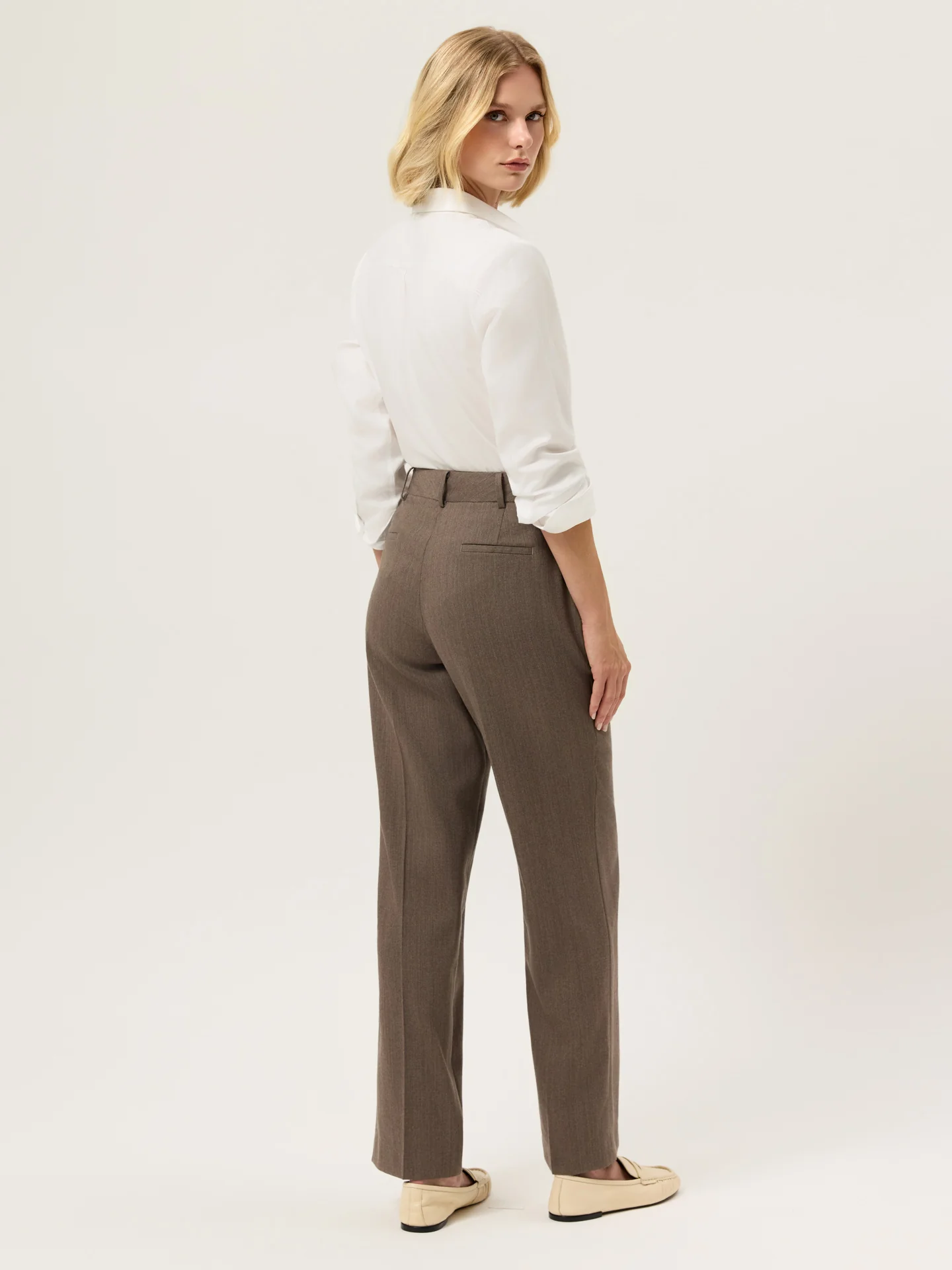 Regular Fit Trousers In 100%Wool - Image 3
