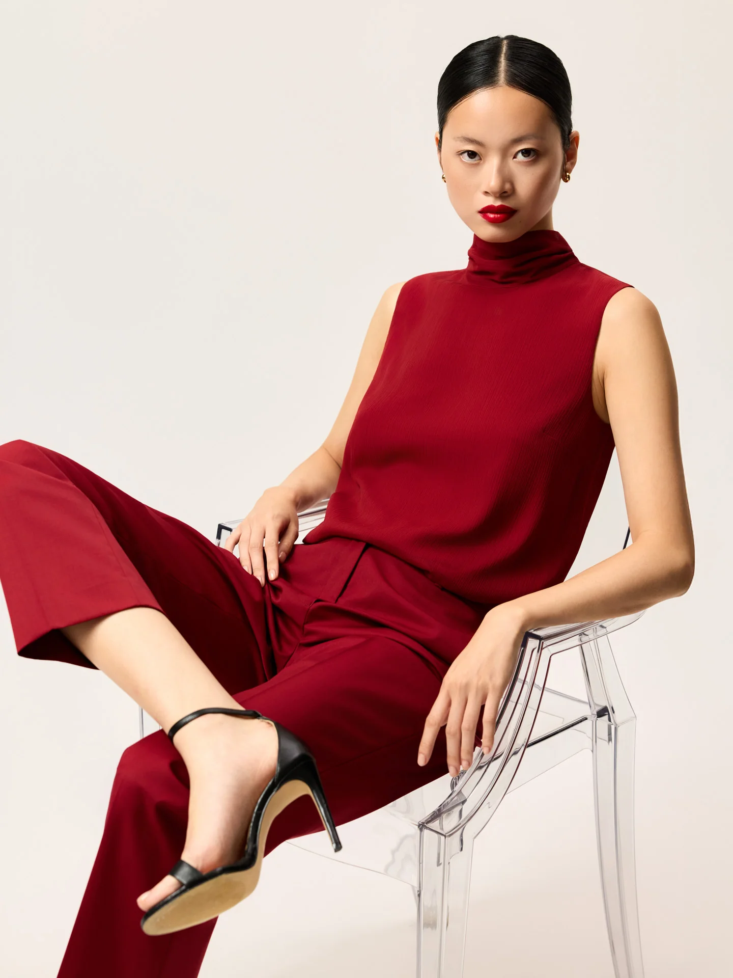 Regular Fit Trousers In Wool Blend