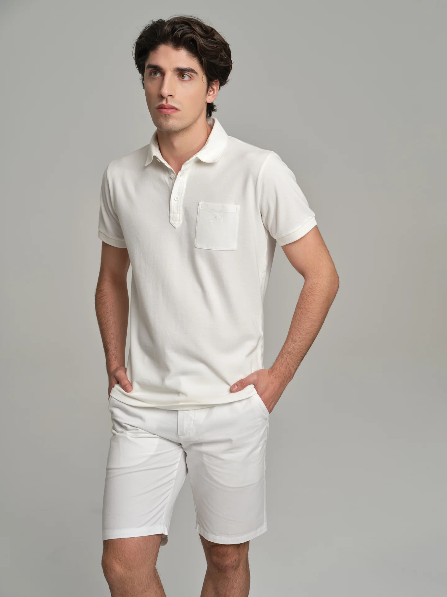 Relax garment dye piquet polo shirt - Image 5