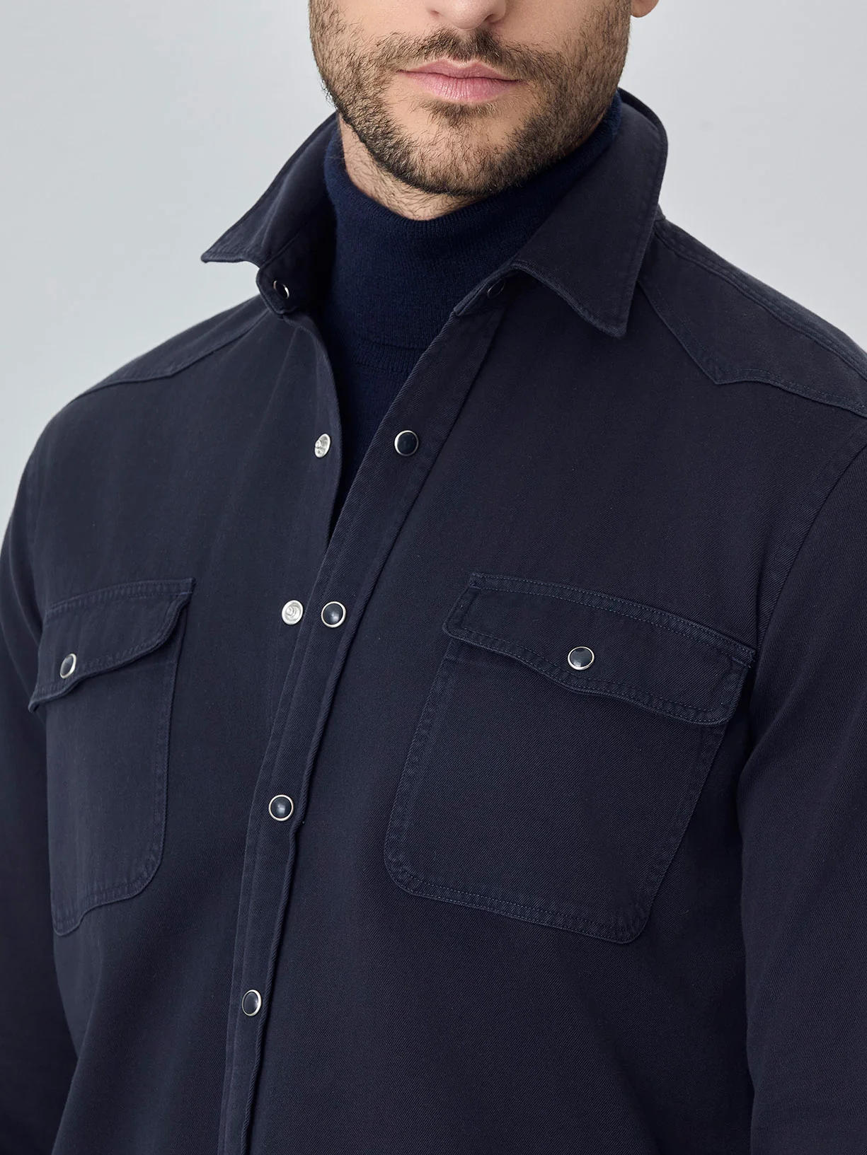 Relaxed fit western twill shirt - Image 2