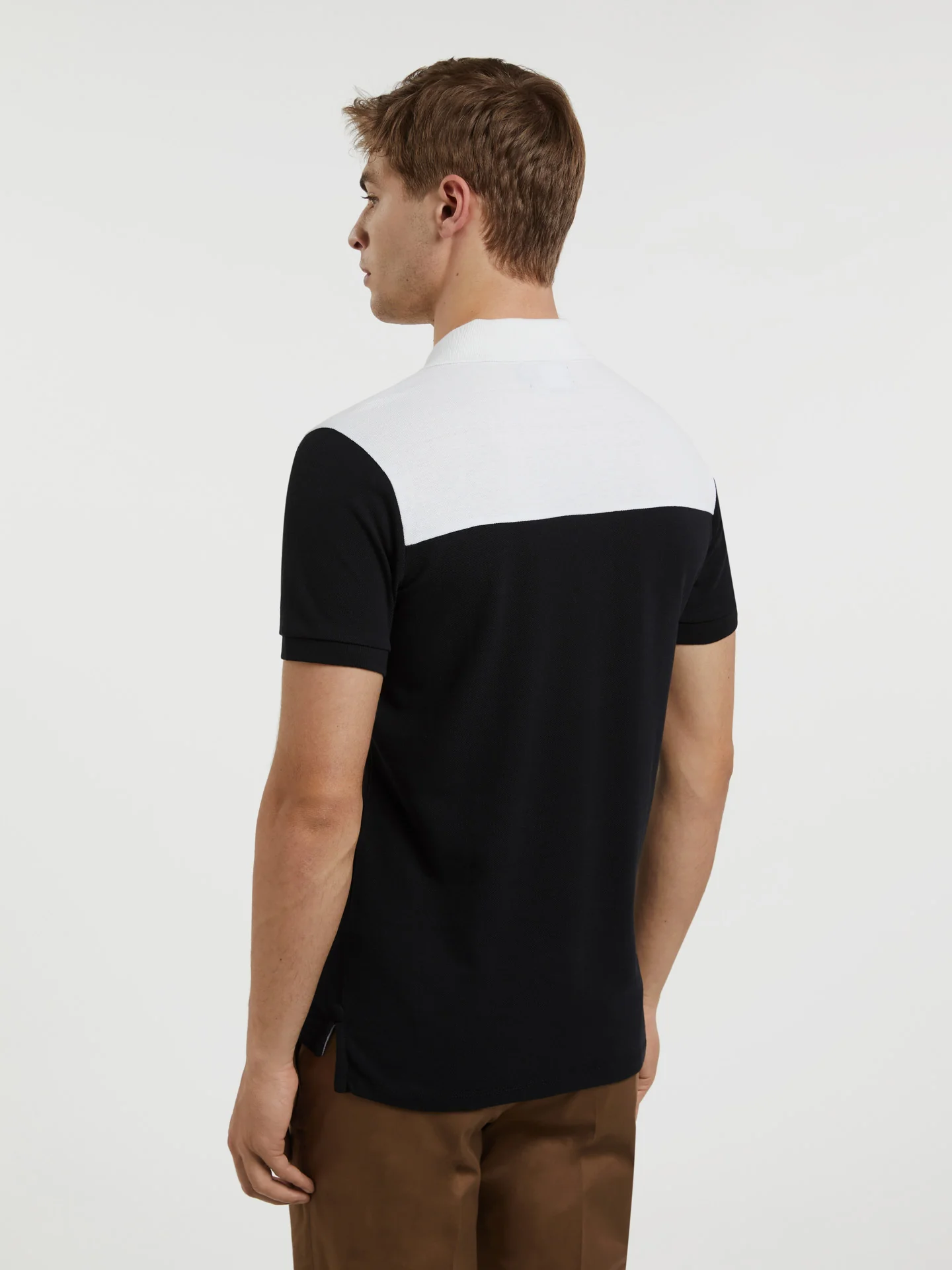 Respekt Polo Piqué Shirt With Colour-Block - Image 3