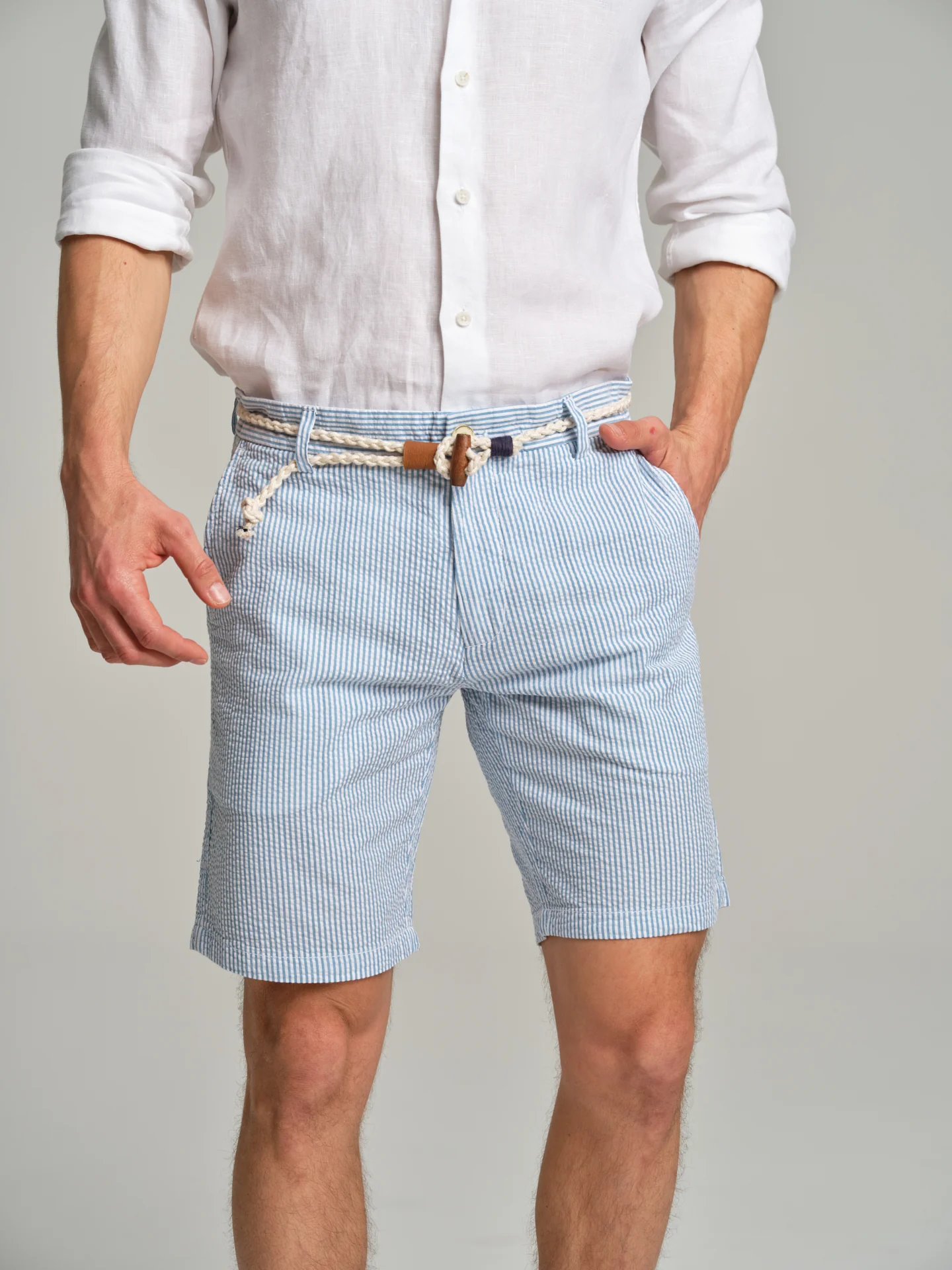 Respekt' Seersucker bermuda shorts - Image 2