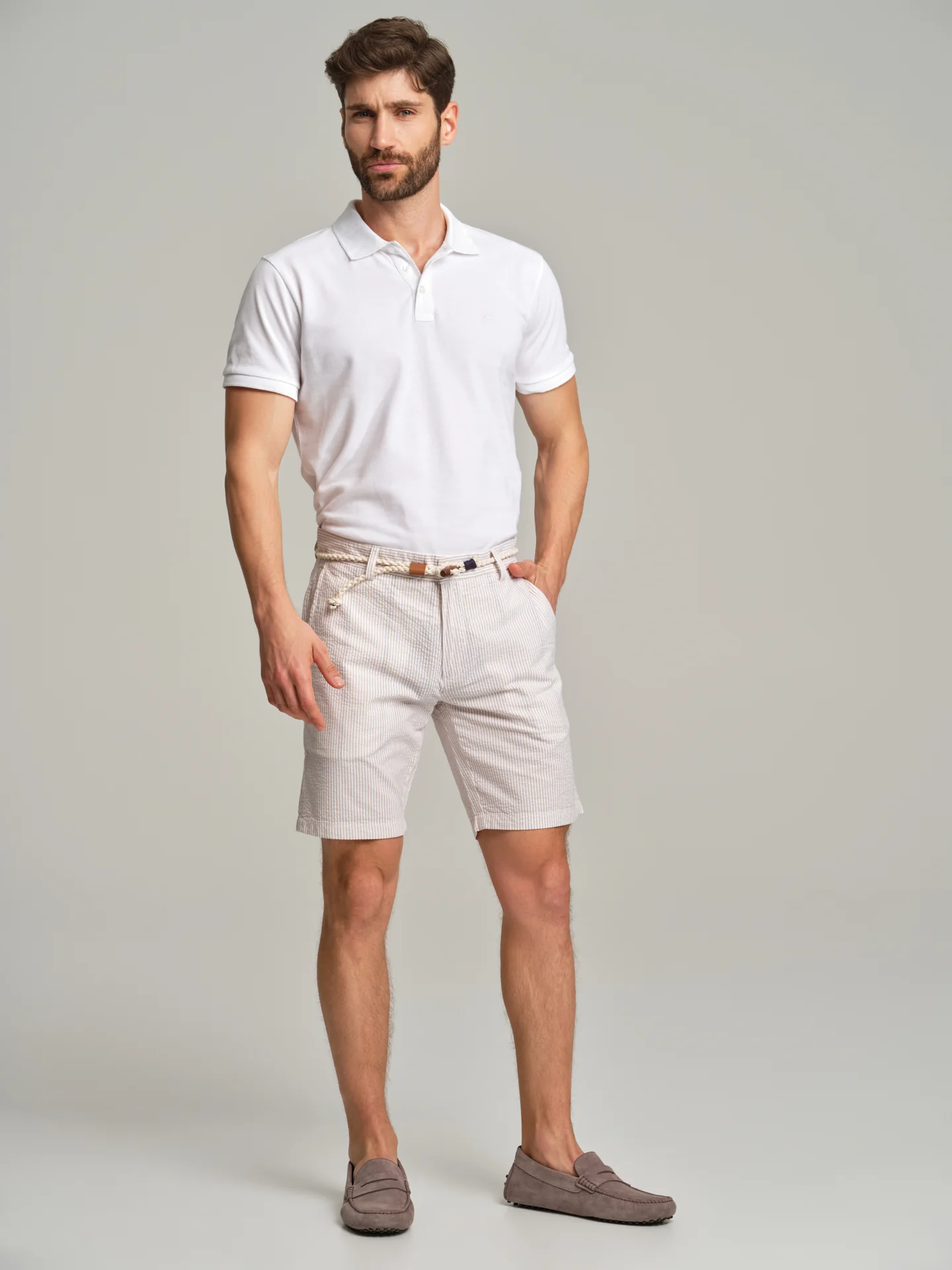 Respekt' Seersucker bermuda shorts - Image 9