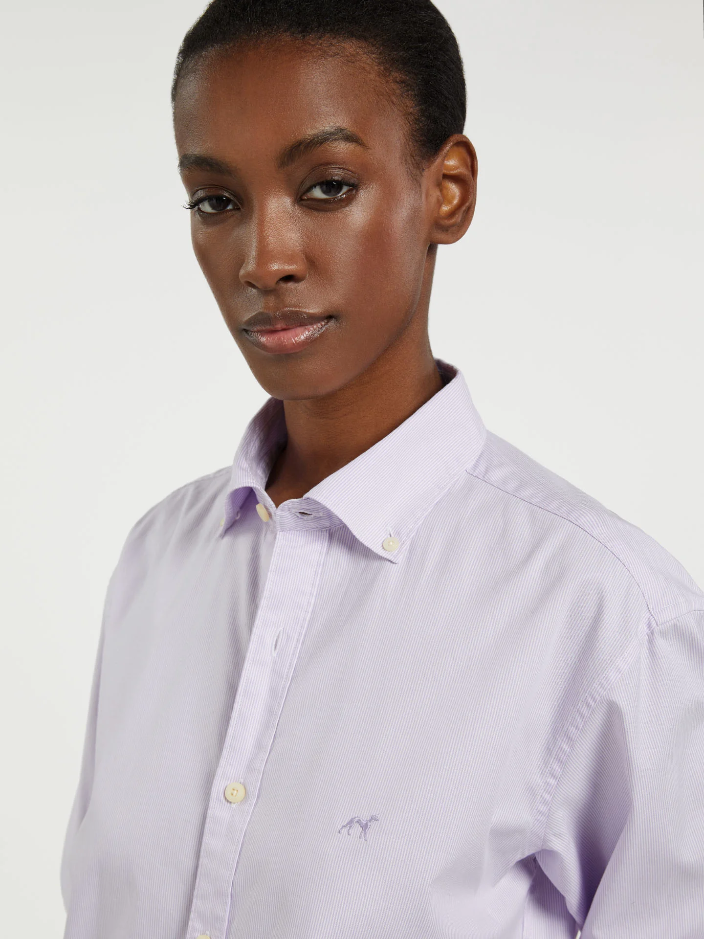 Respekt slim fit striped oxford shirt - Image 6
