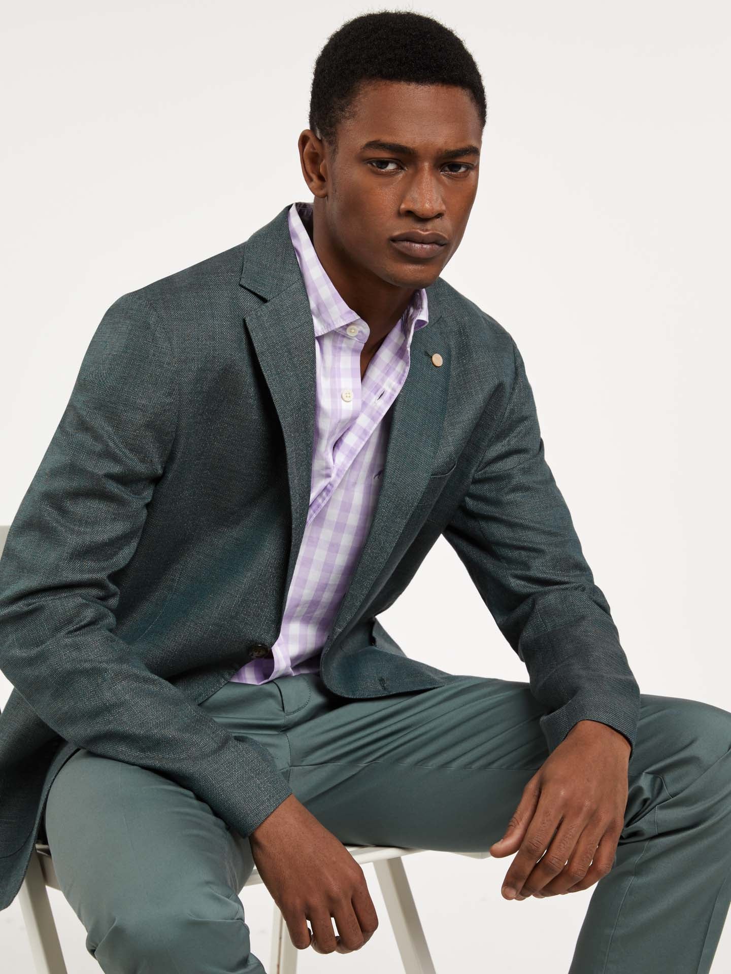 Respekt slim fit striped shirt - Image 4