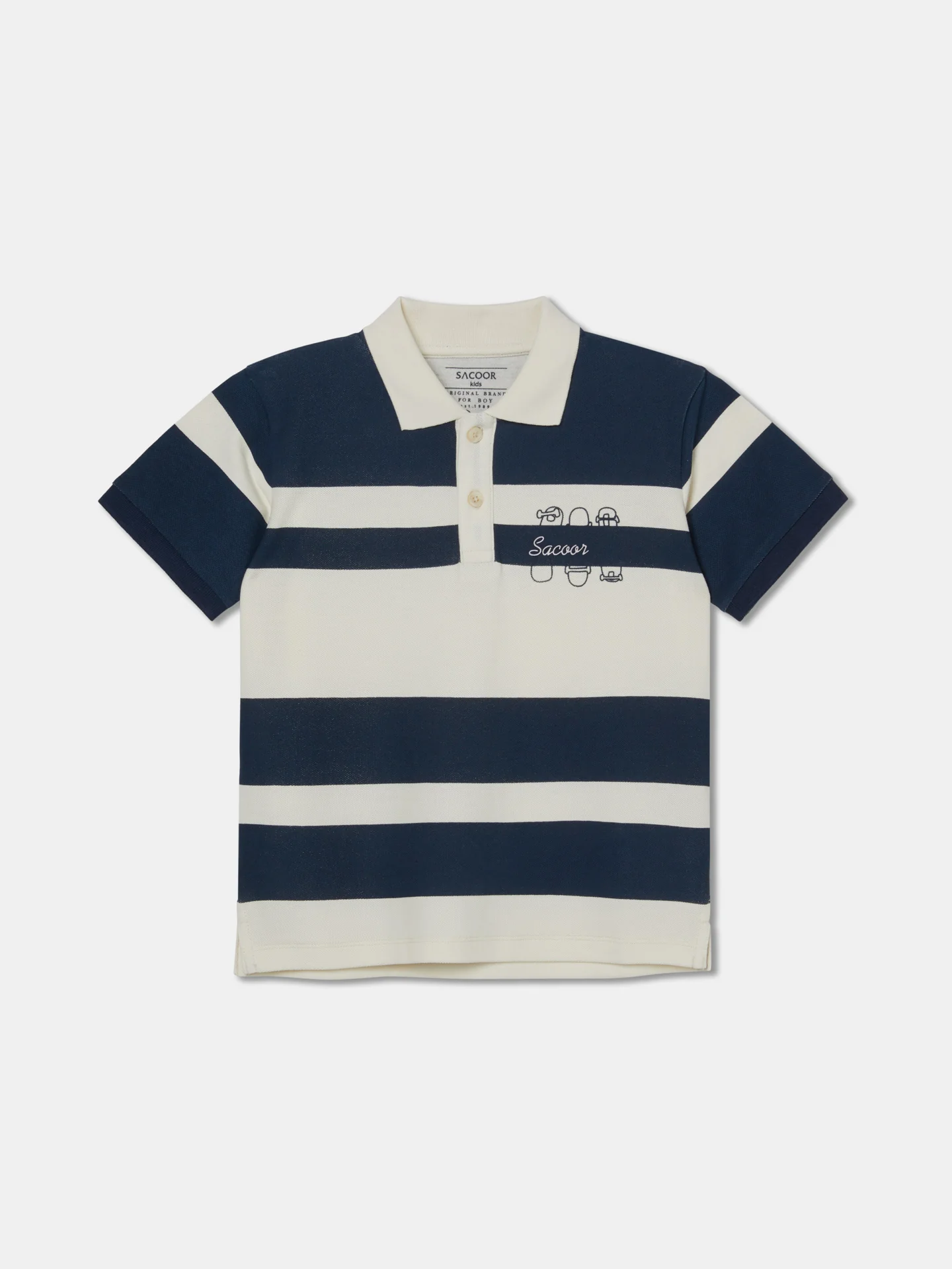 Retro Stripped Polo Shirt