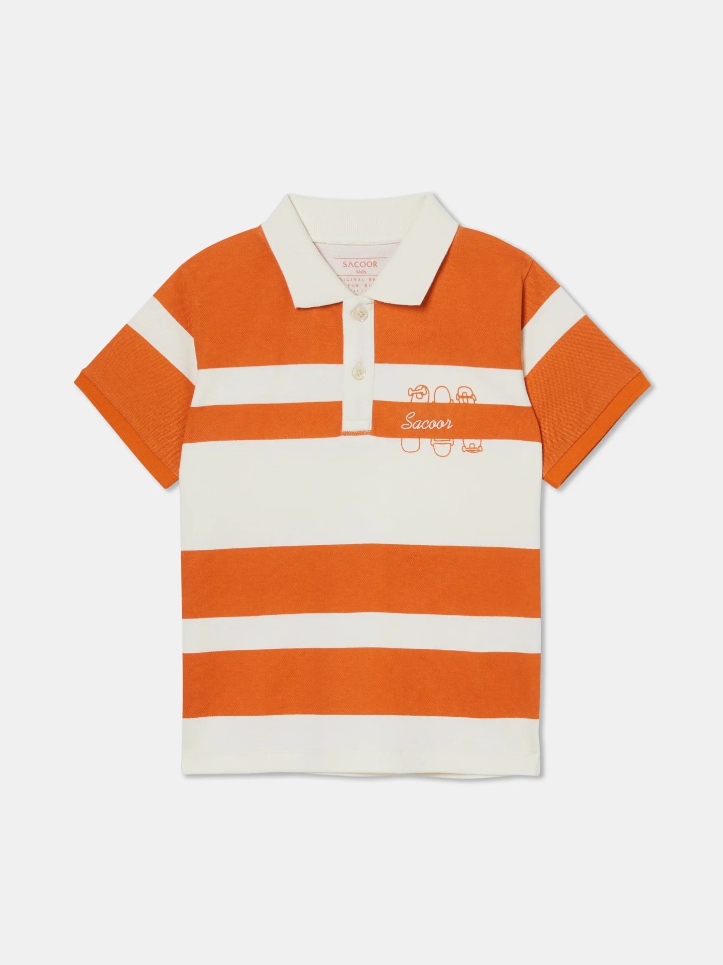 Retro Stripped Polo Shirt - Image 5