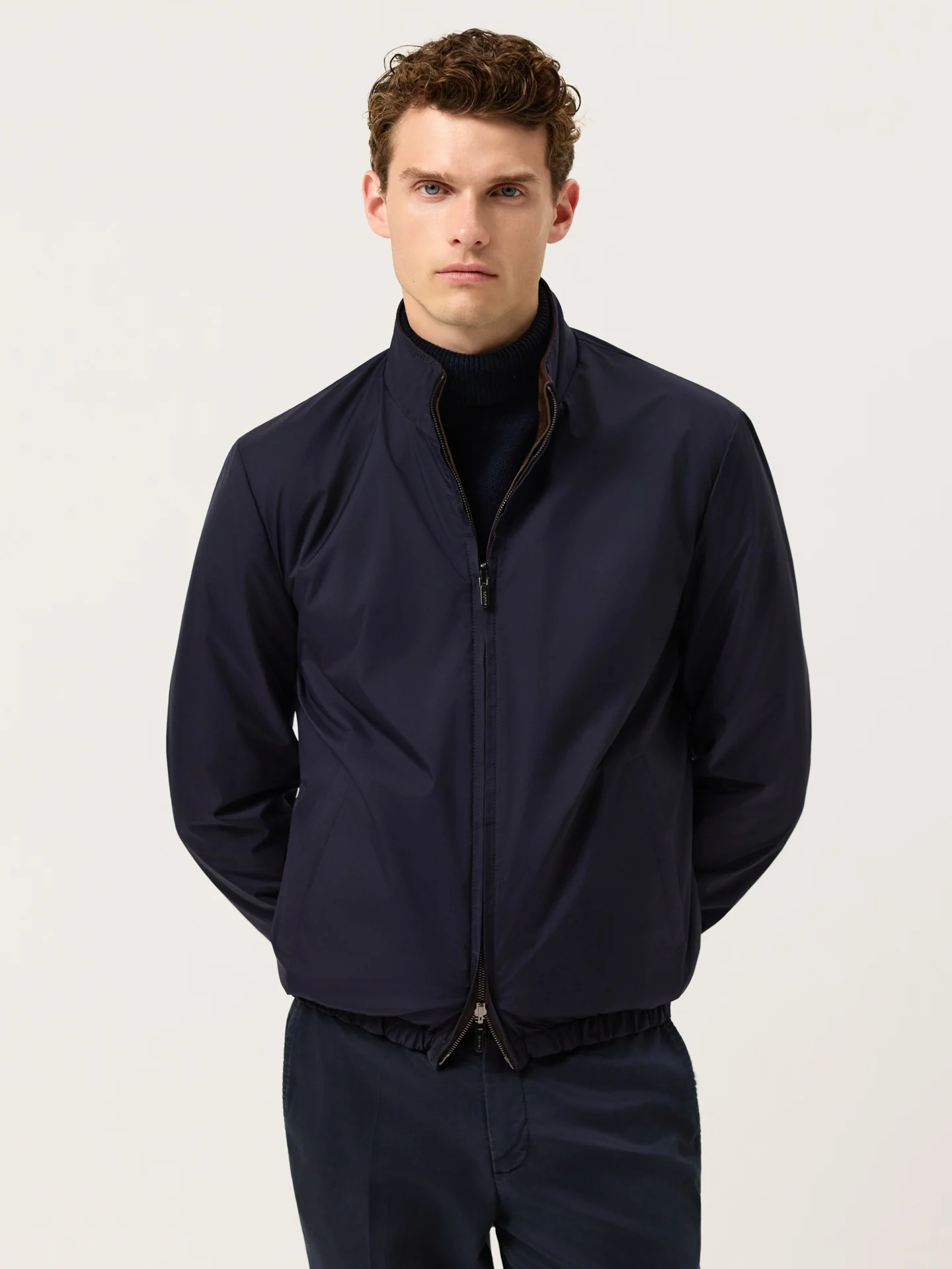 Reversible Leather Jacket In Cow Calf Nubuck - Image 2