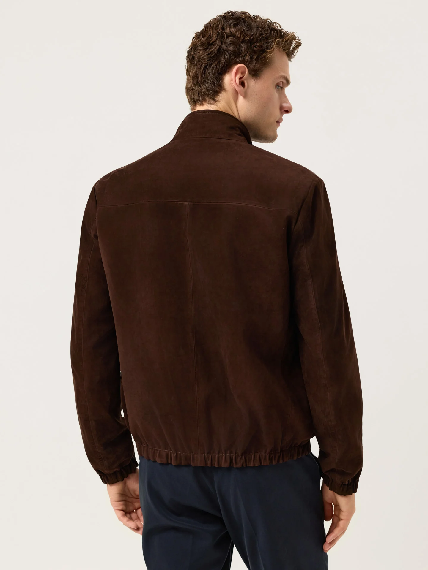 Reversible Leather Jacket In Cow Calf Nubuck - Image 4