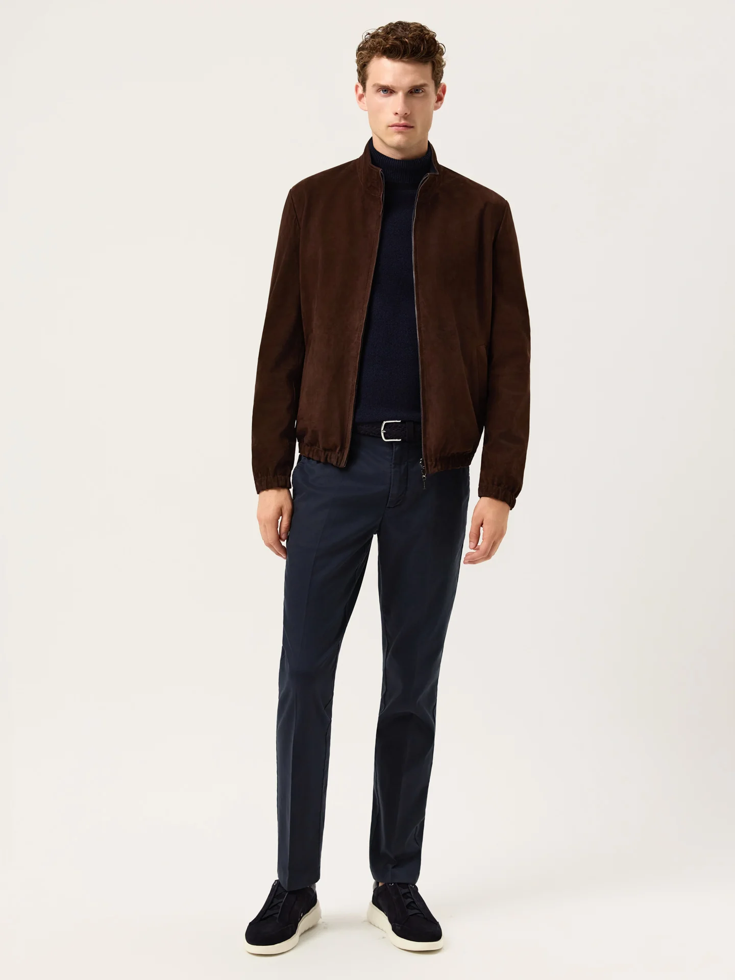Reversible Leather Jacket In Cow Calf Nubuck - Image 5