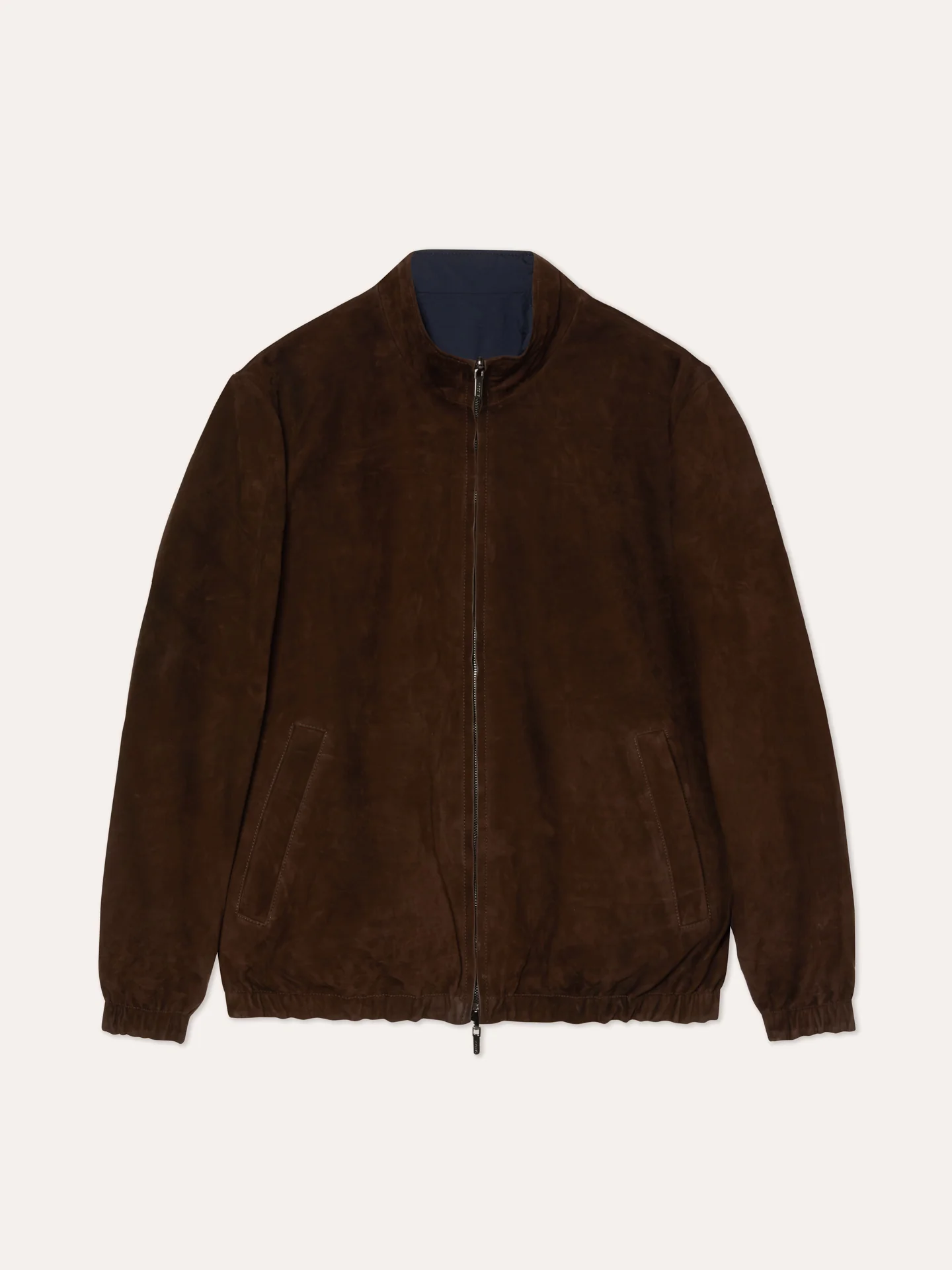 Reversible Leather Jacket In Cow Calf Nubuck - Image 6