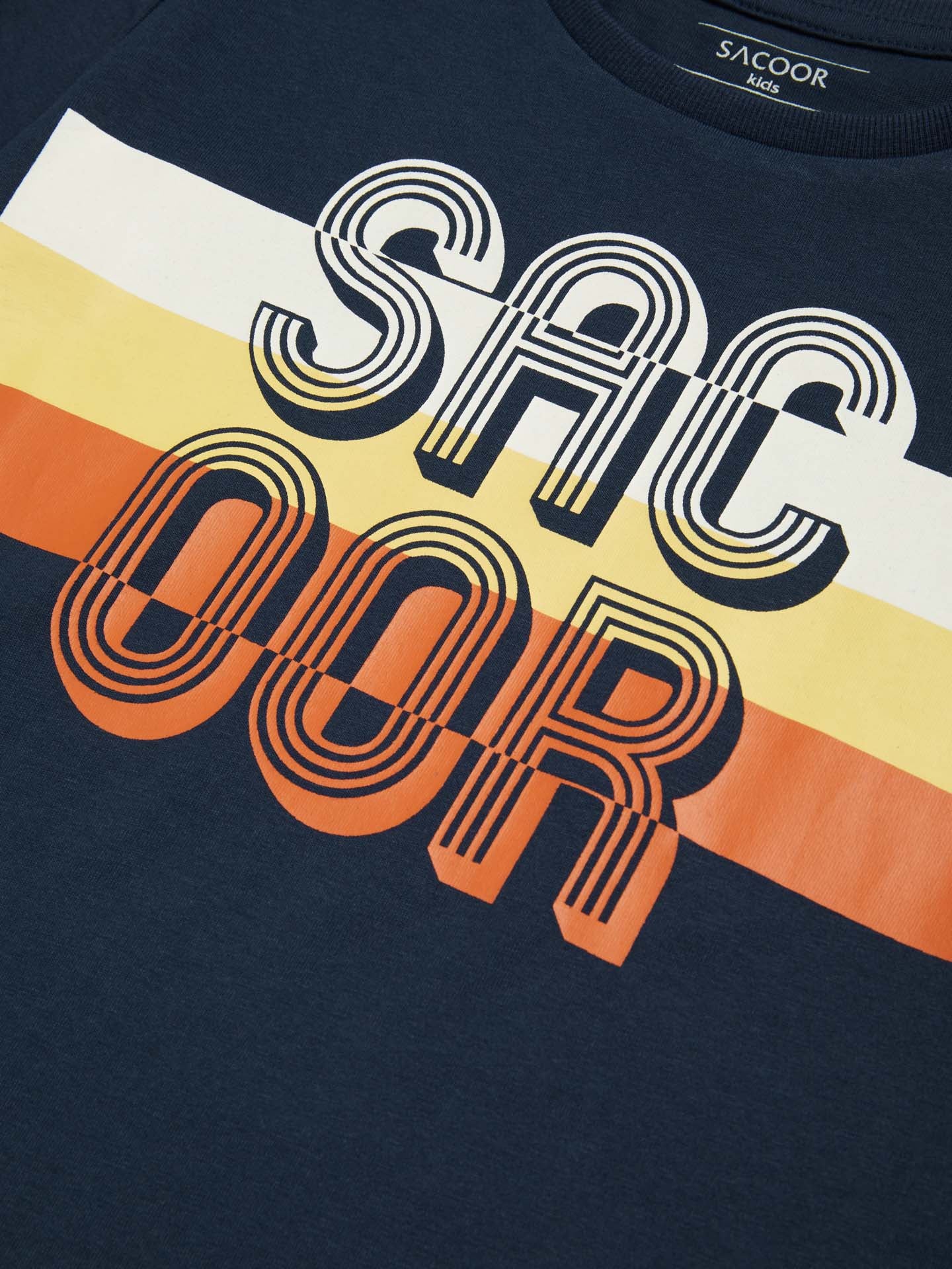 Sacoor Stripes Print T-shirt - Image 3