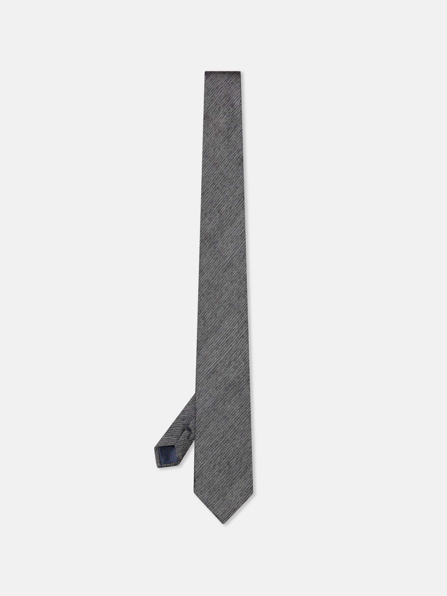 Semi Plain Tie 100% Silk 7,5cm