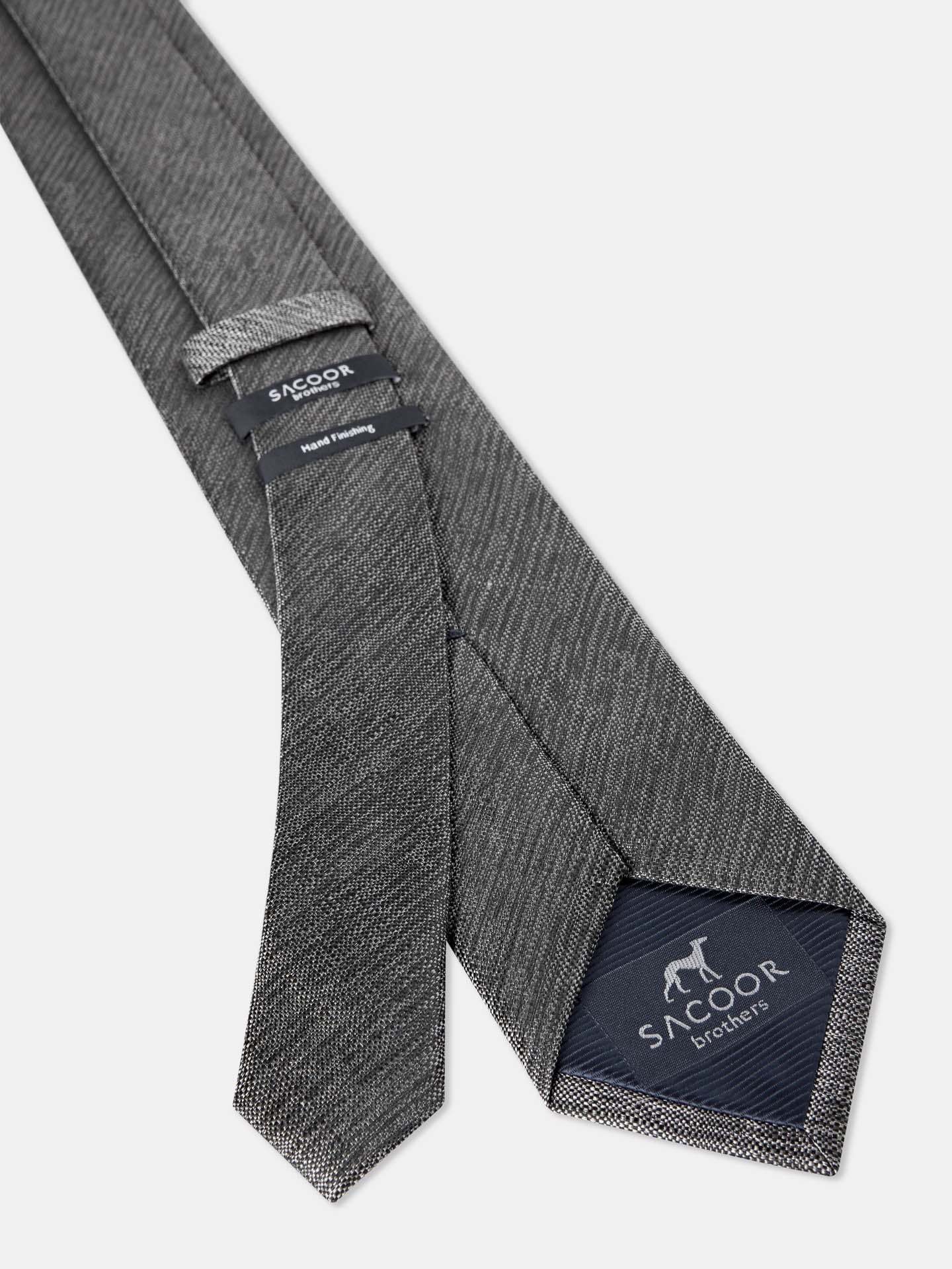 Semi Plain Tie 100% Silk 7,5cm - Image 2