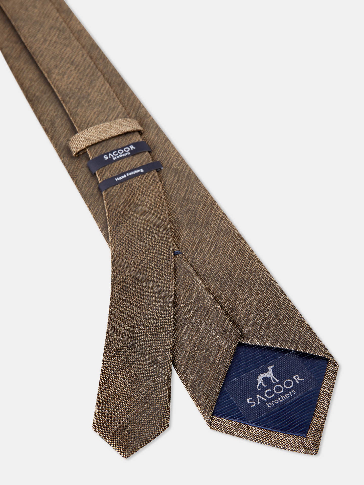 Semi Plain Tie 100% Silk 7,5cm - Image 4