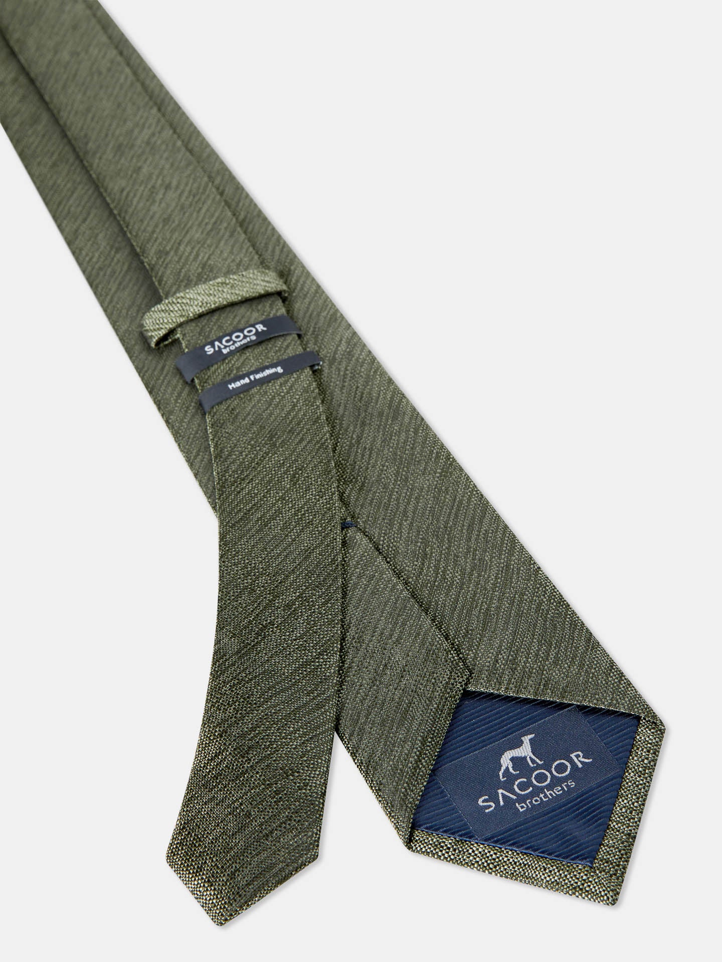 Semi Plain Tie 100% Silk 7,5cm - Image 6