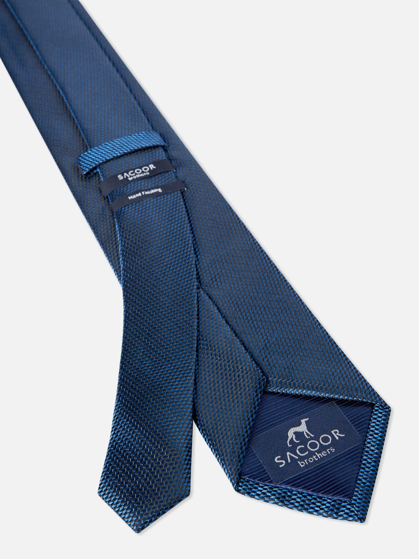 Semi Plain Tie 100% Silk 7,5cm - Image 2
