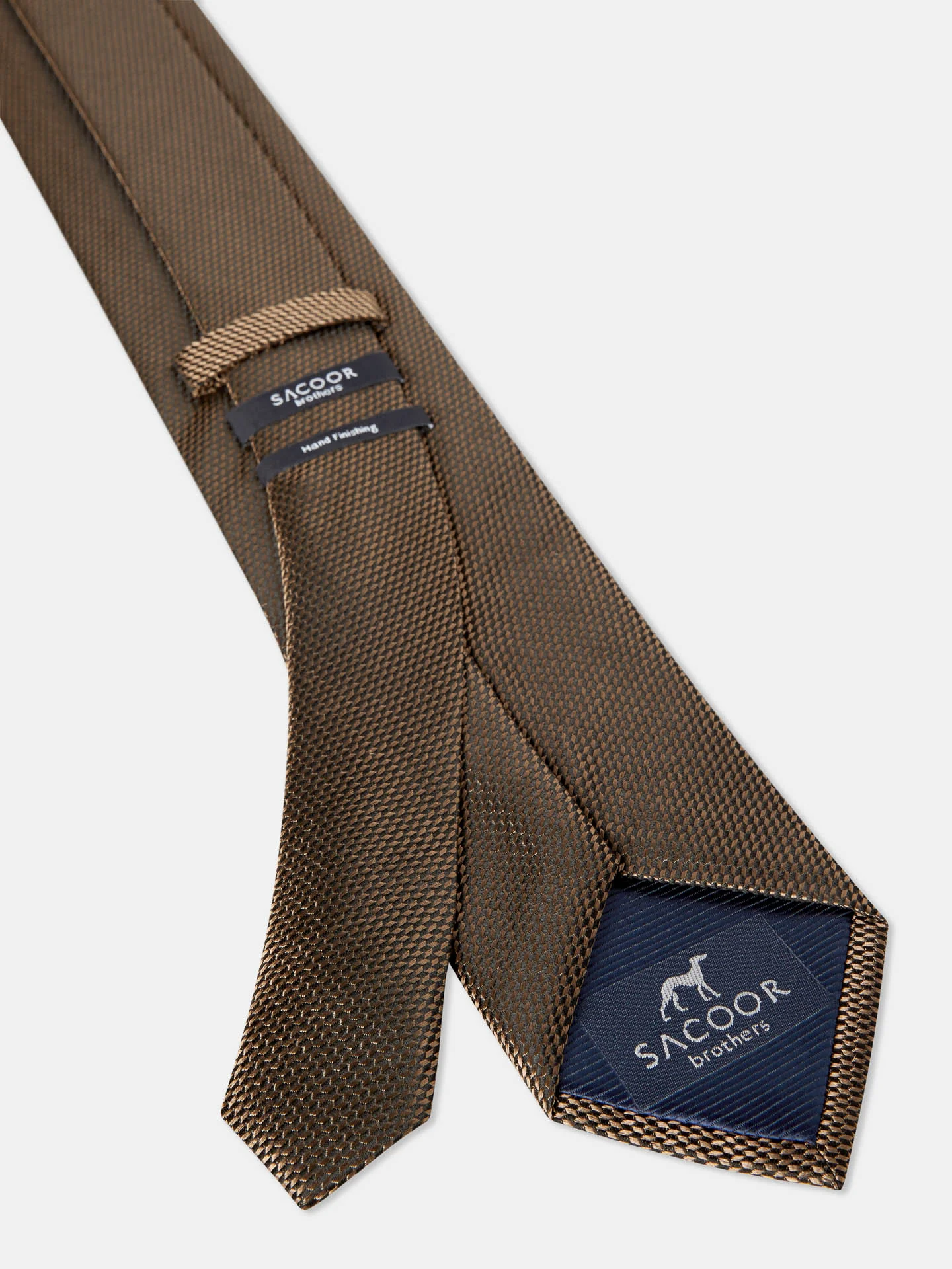 Semi Plain Tie 100% Silk 7,5cm - Image 4