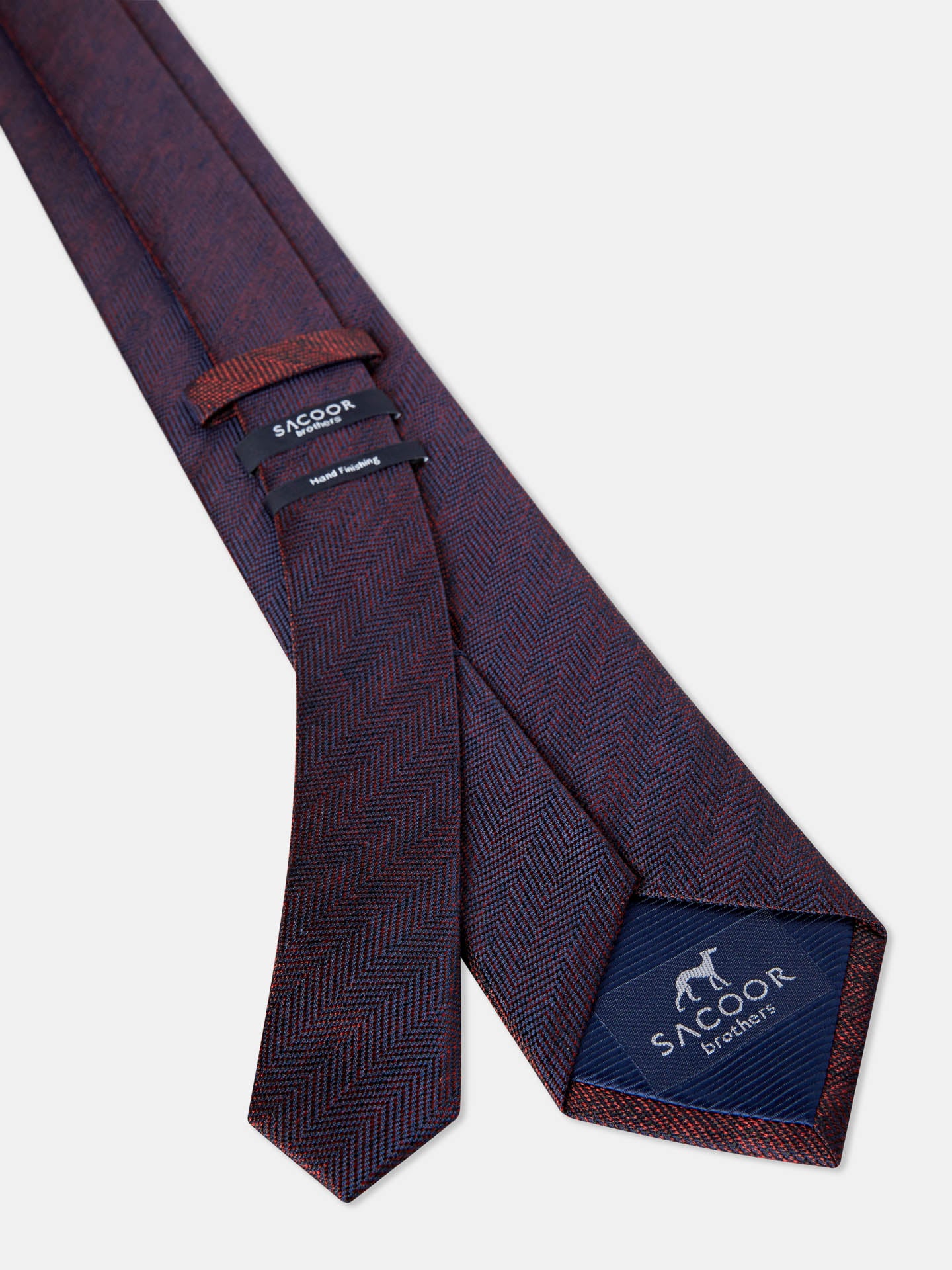Semi Plain Tie 100% Silk 7,5cm - Image 15