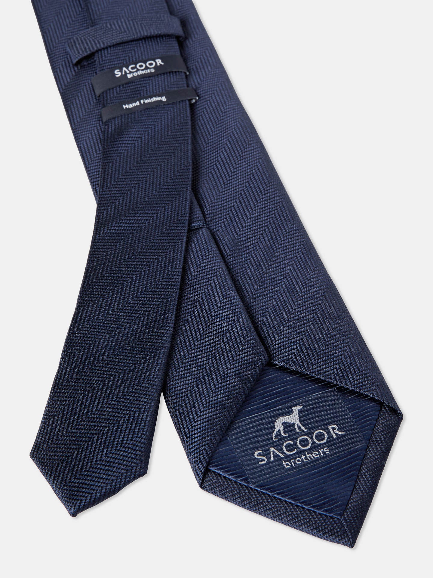 Semi Plain Tie 100% Silk 7,5cm - Image 4