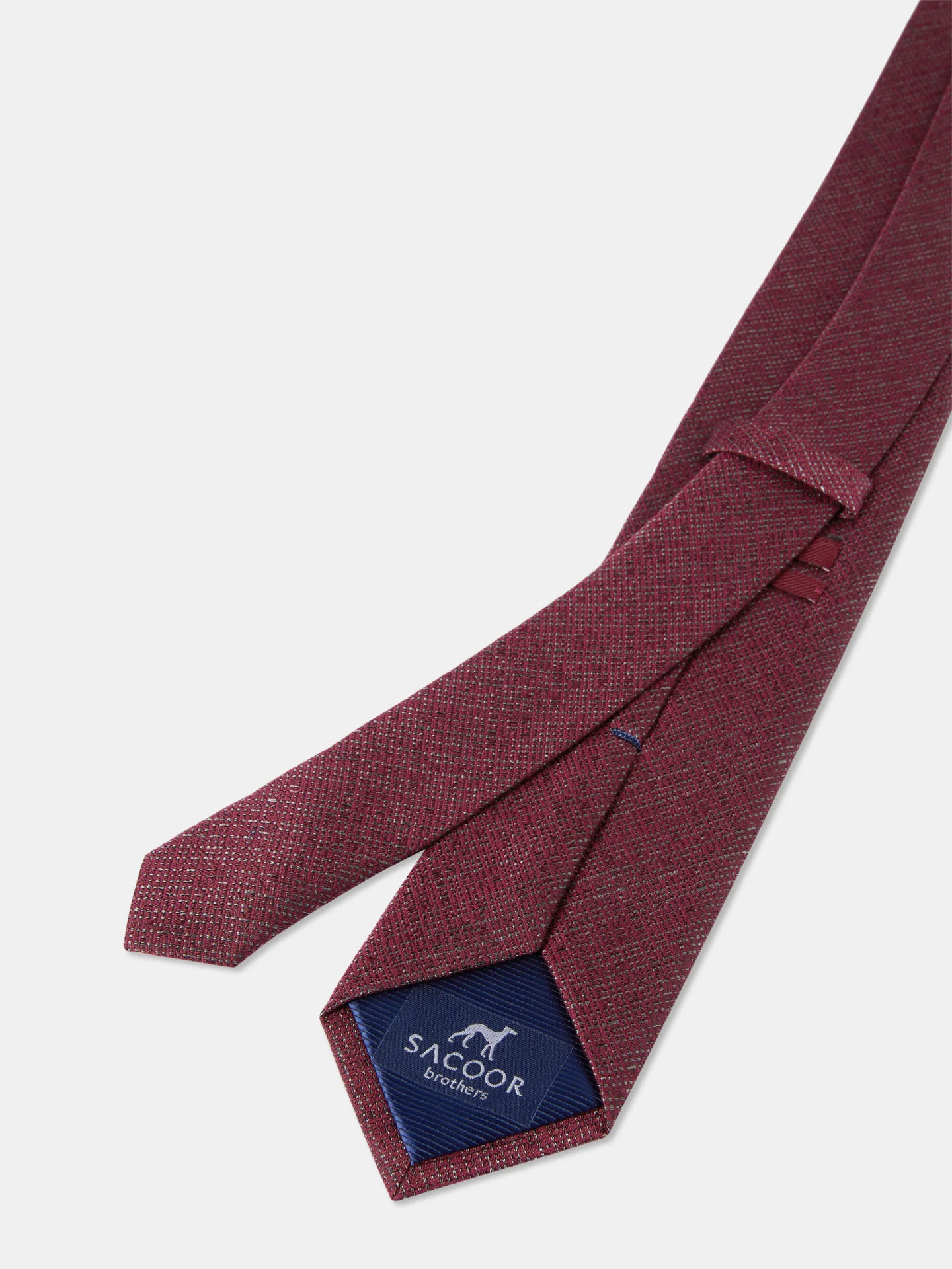 Semi Plain Tie 100% Silk 7,5cm - Image 2