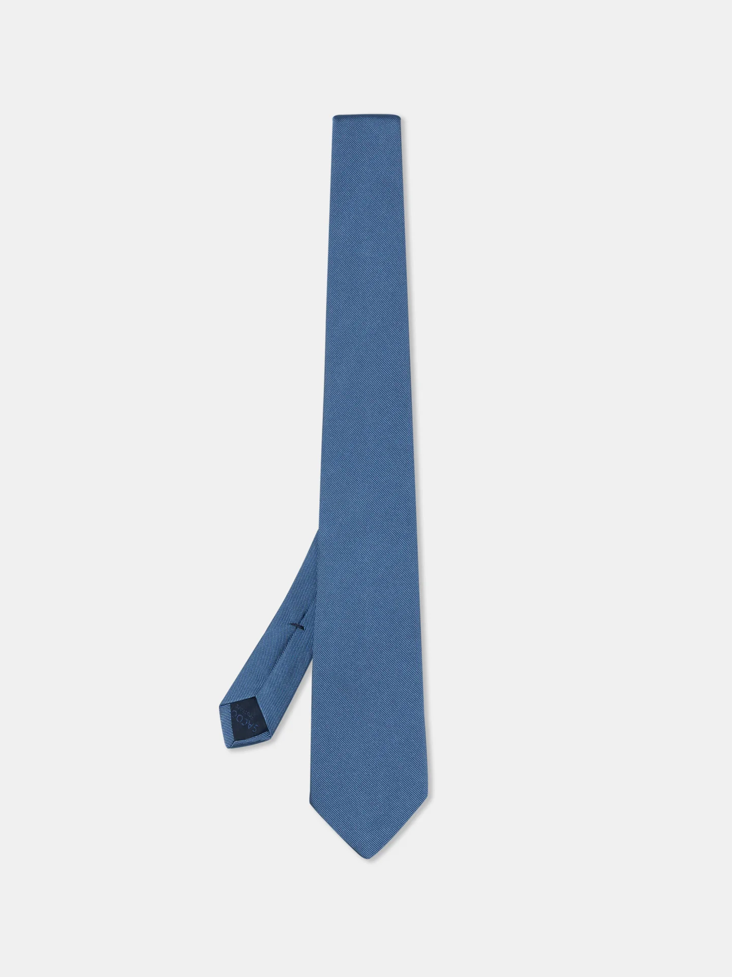 Semi Plain Tie 100% Silk 8cm - Image 11