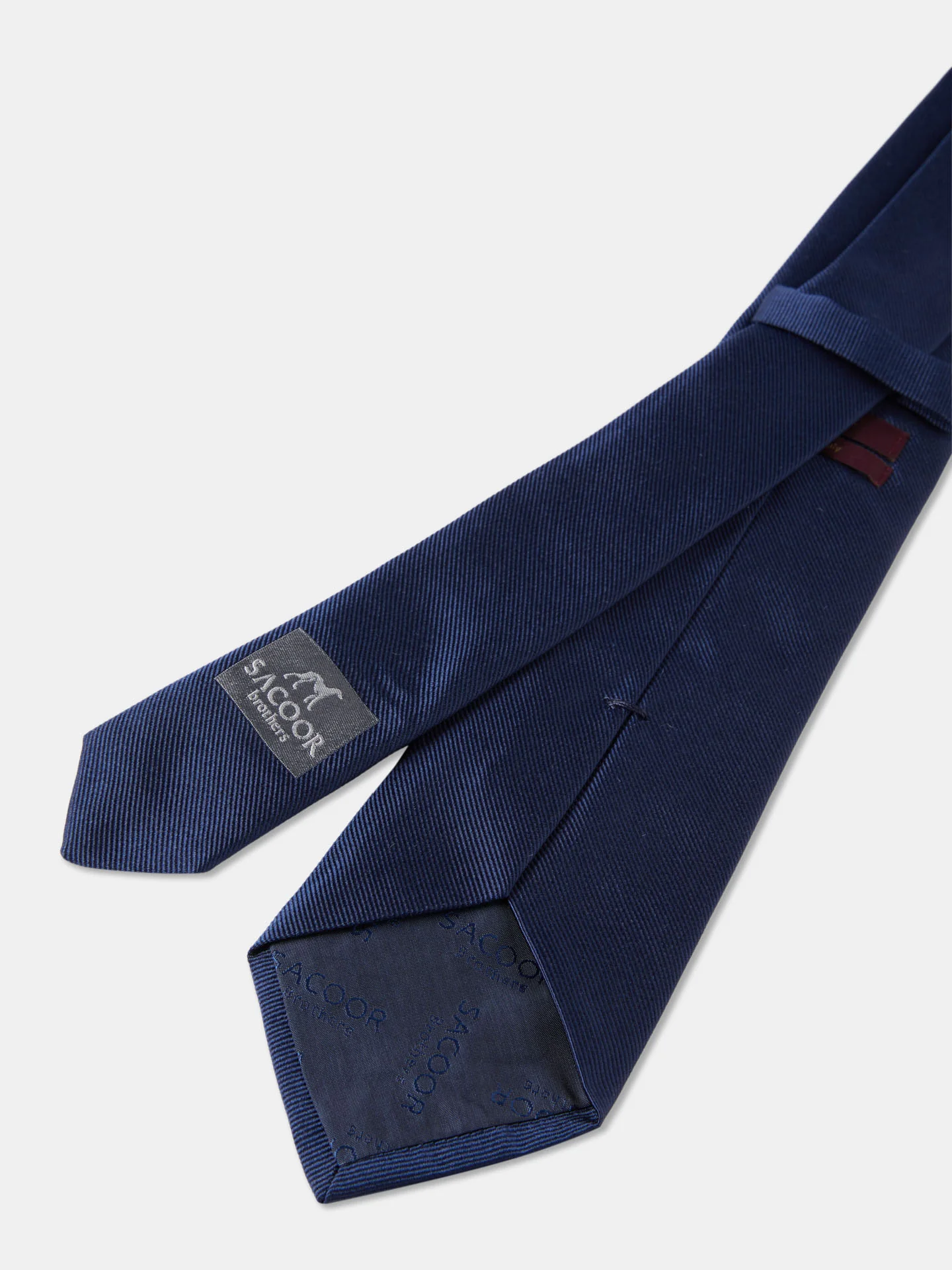 Semi Plain Tie 100% Silk 8cm - Image 4
