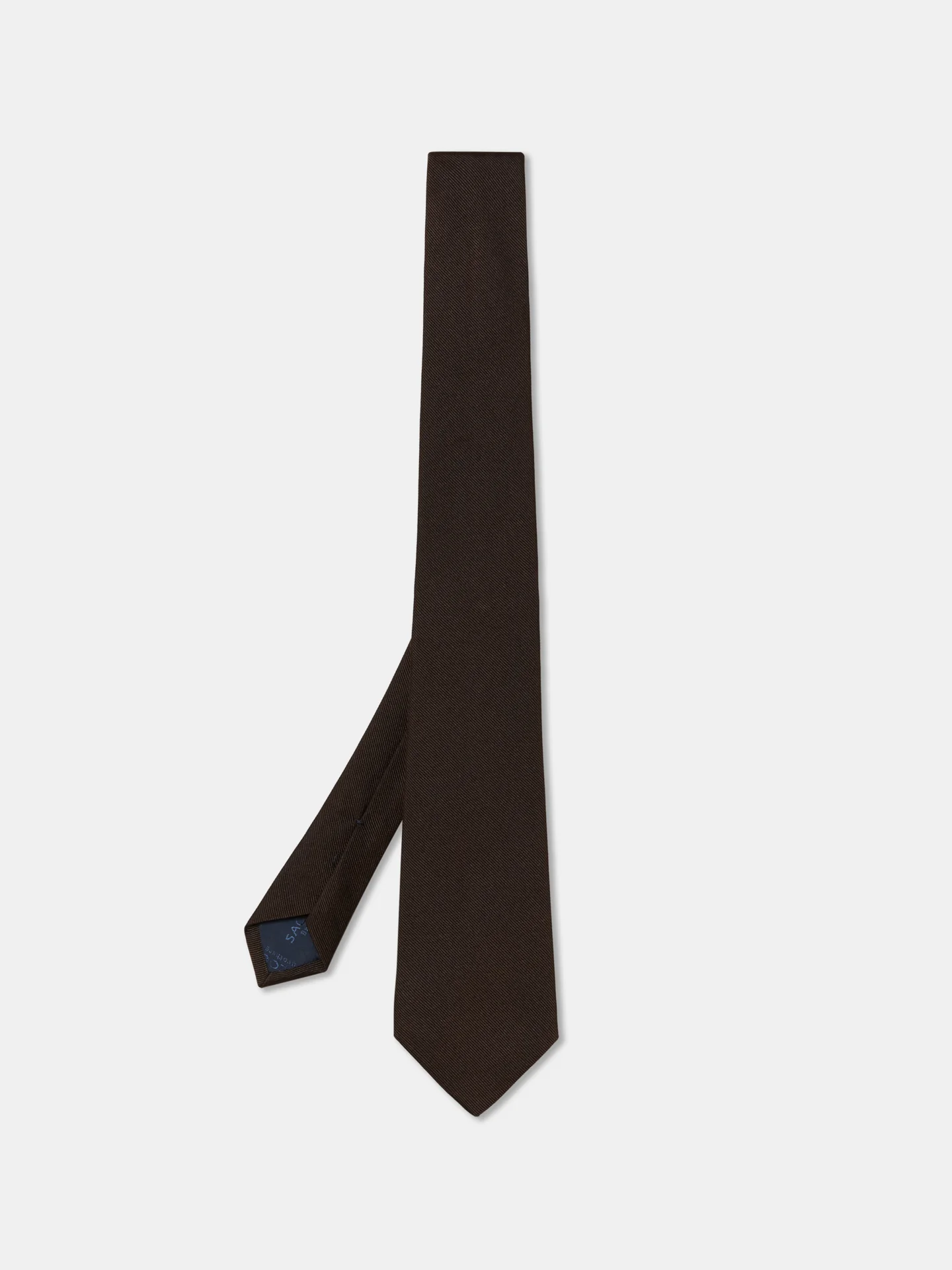 Semi Plain Tie 100% Silk 8cm - Image 5