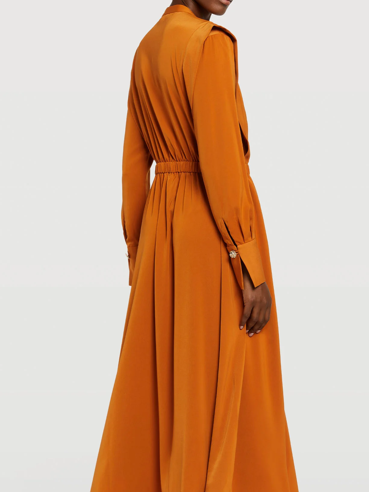 Shirt dress with elastic waistband - Image 2