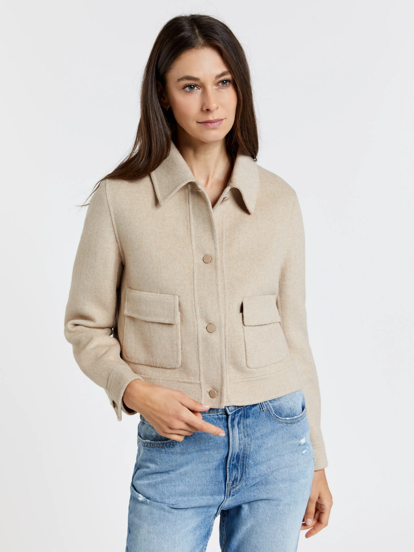 Short handmade shirt jacket - Image 2