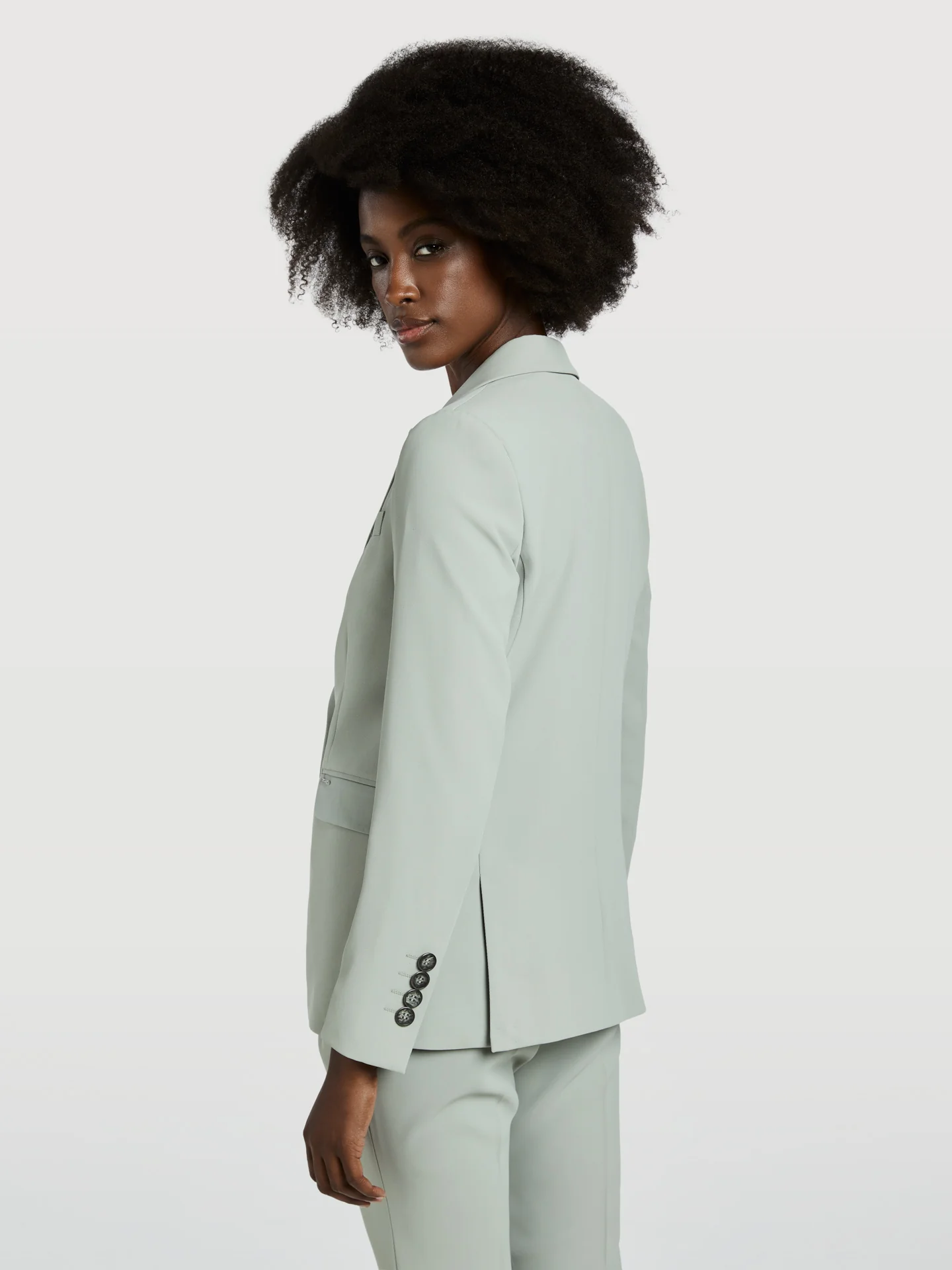 Single-Breasted Suit Blazer - Image 2