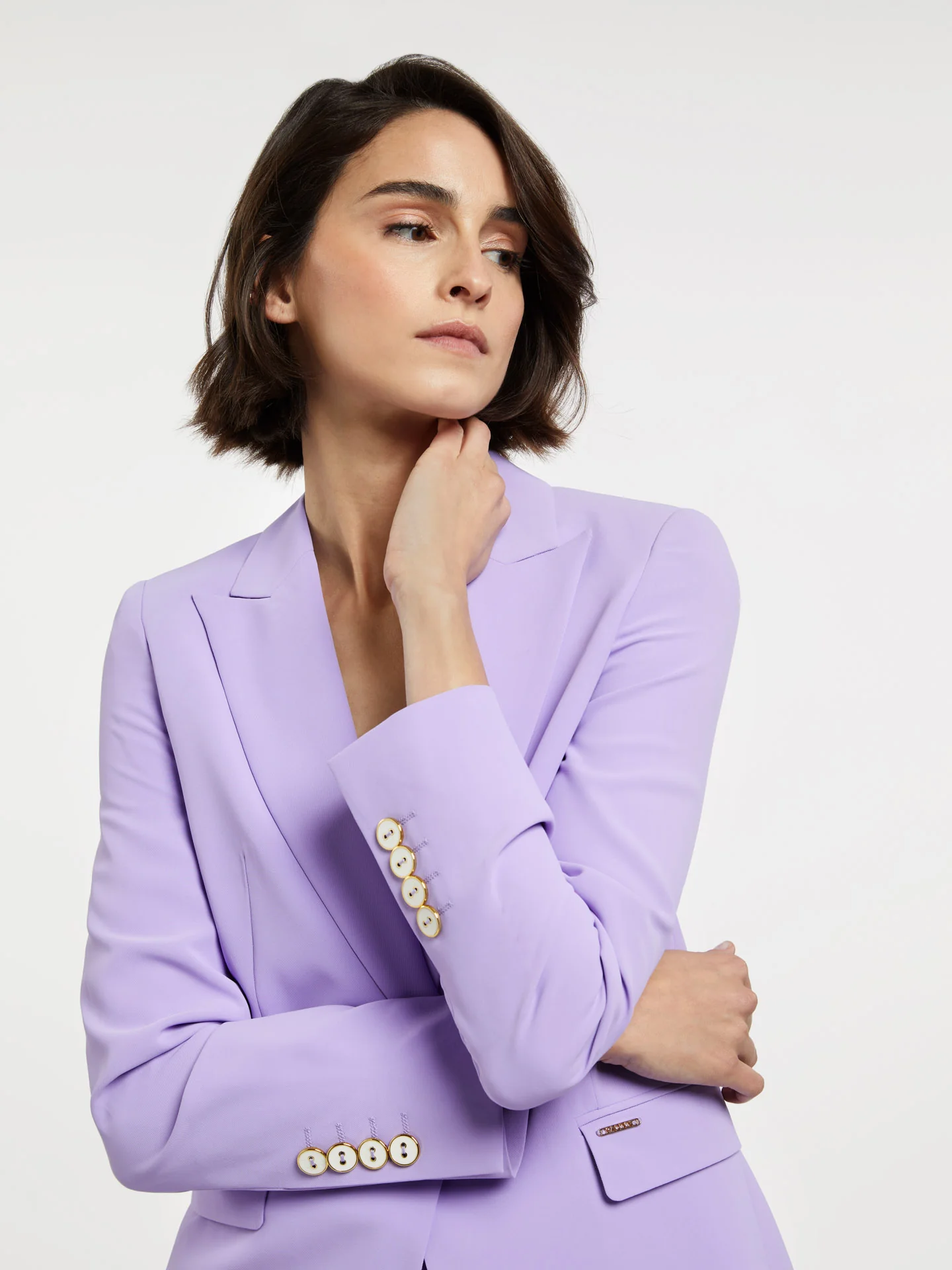 Single-Breasted Suit Blazer - Image 2