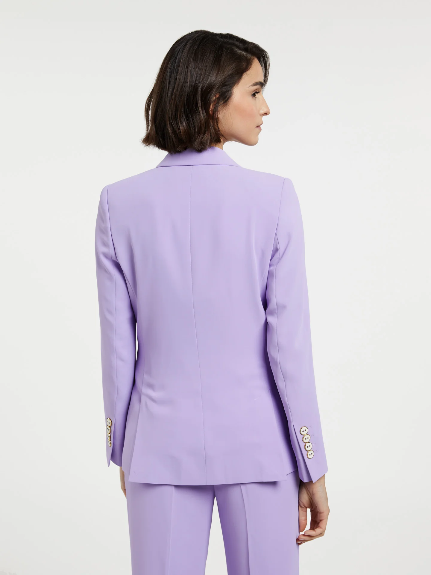 Single-Breasted Suit Blazer - Image 4