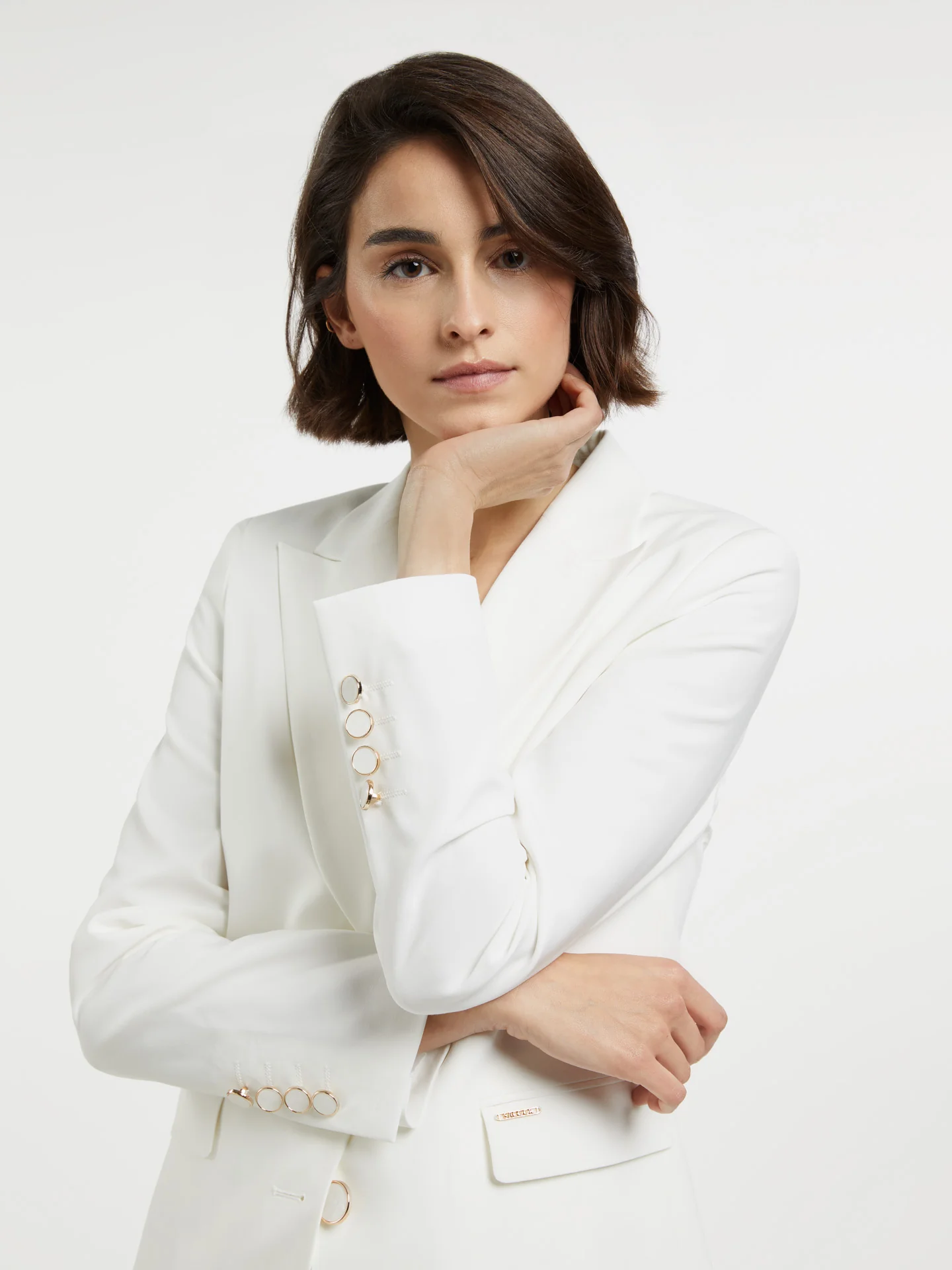 Single-Breasted Suit Blazer - Image 2
