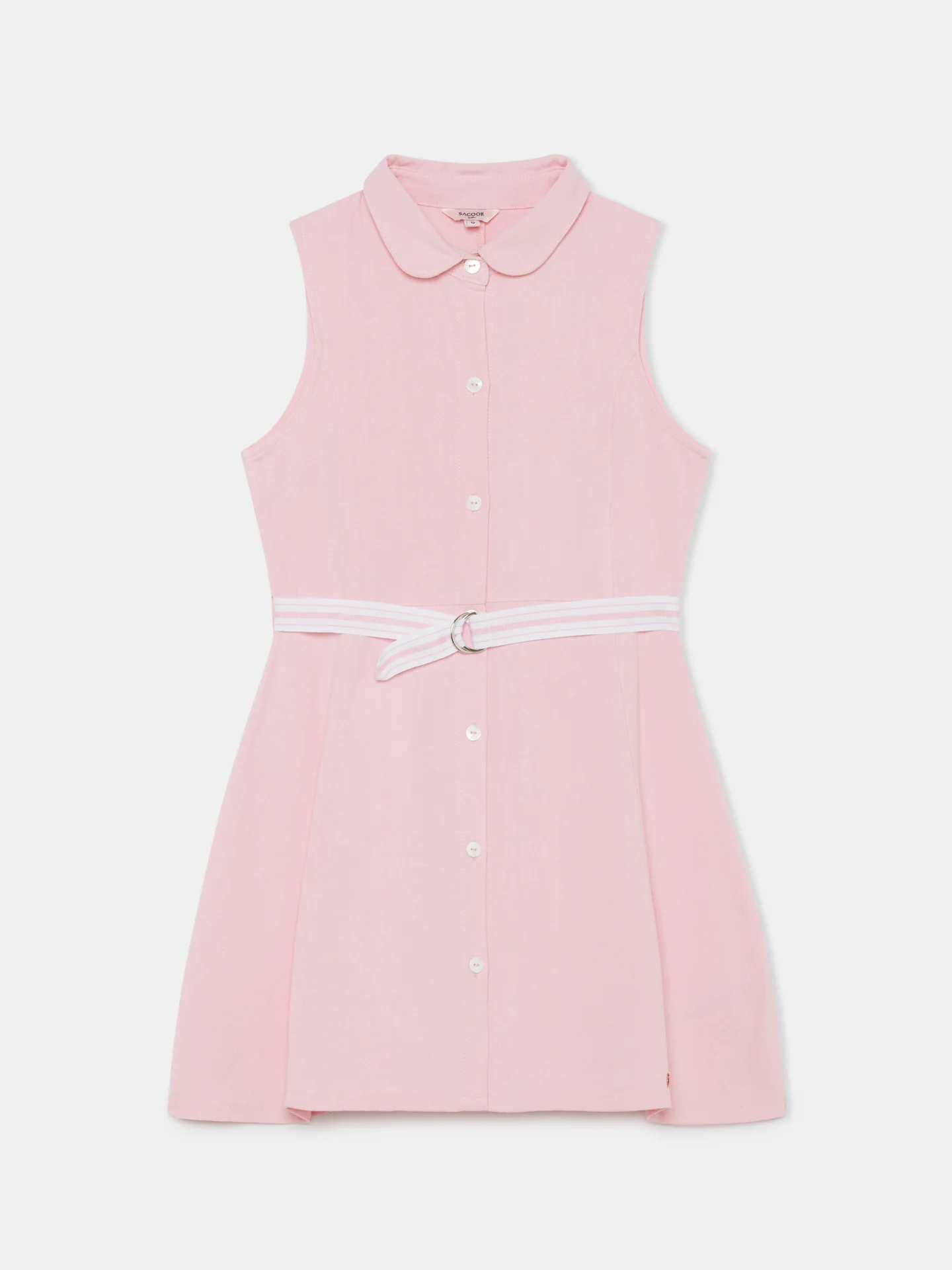 Sleeveless Belt Dress - Image 4