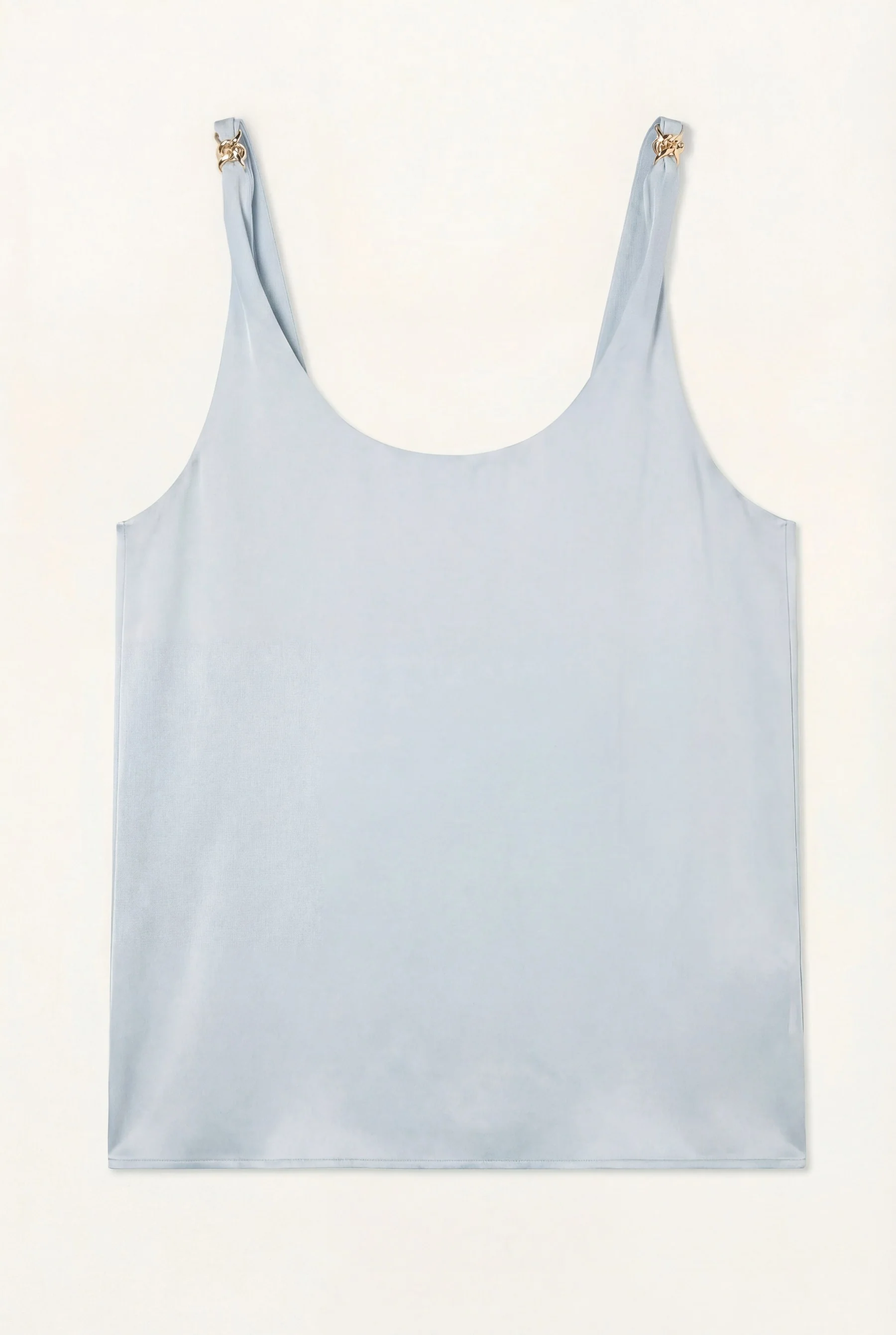 Sleeveless Top With Shoulder Buckle Detail In Rayon And Viscose Blend - Image 4