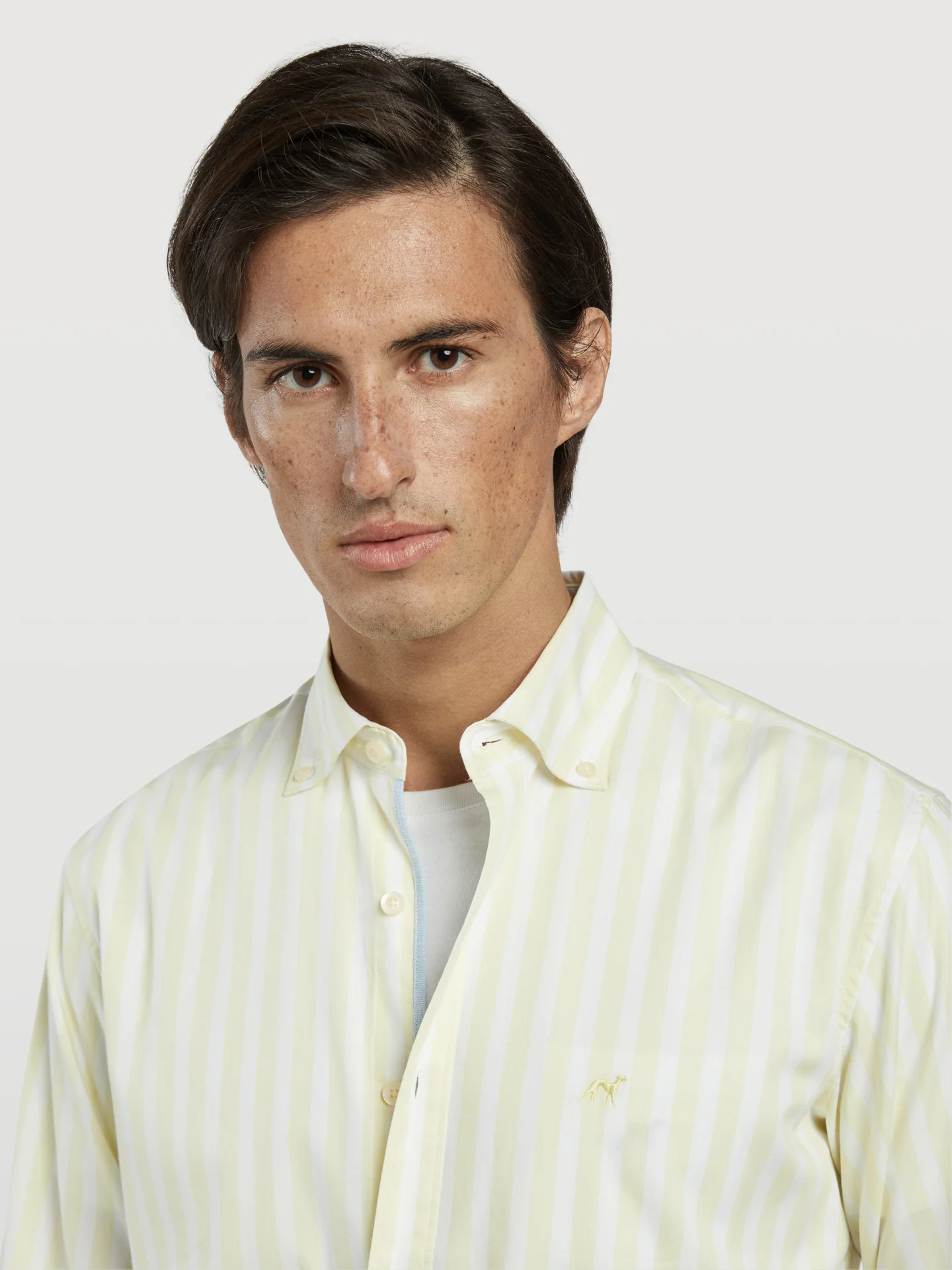 Slim fit 100%BCI cotton striped oxford shirt - Image 2