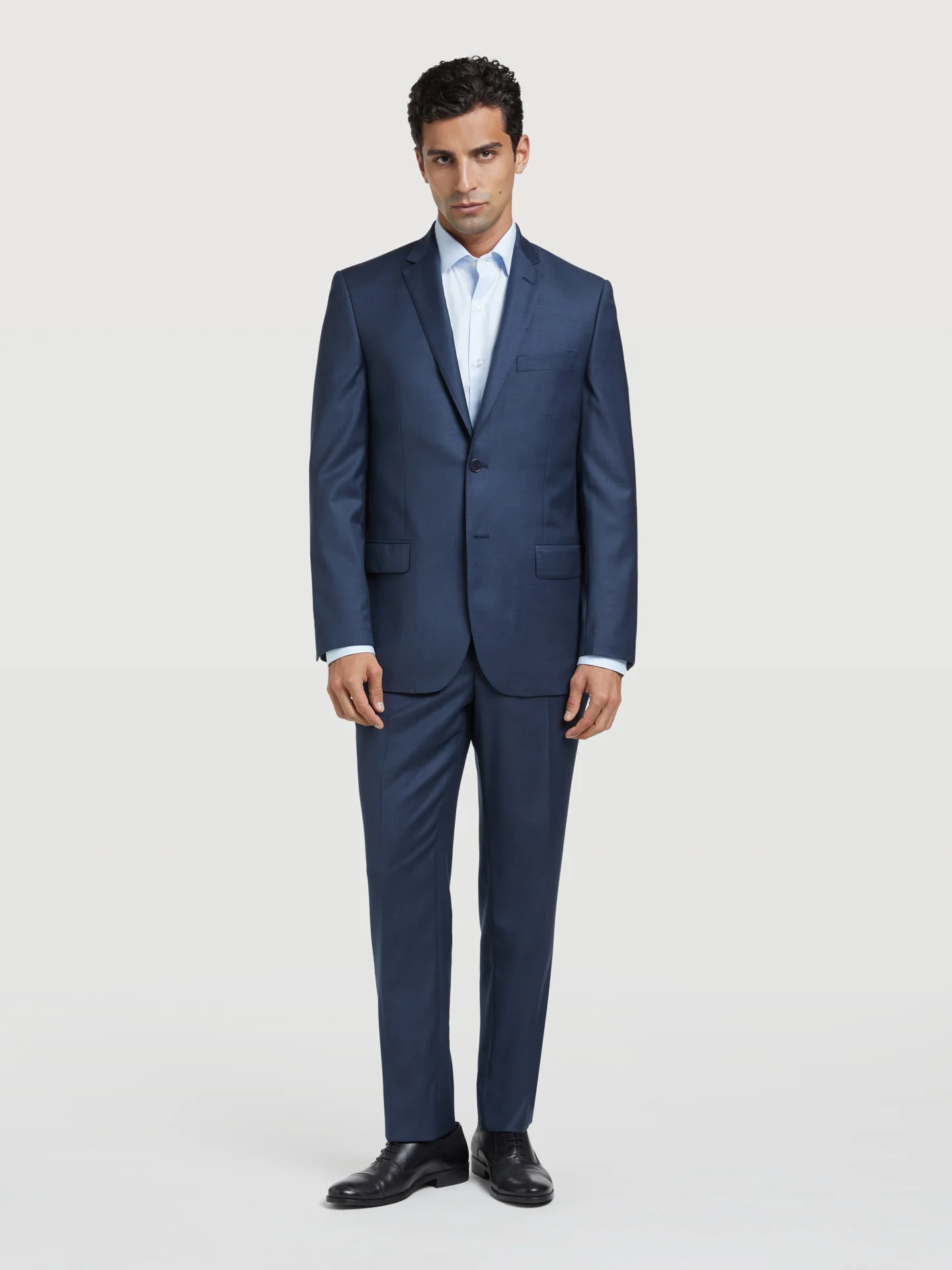 Slim Fit 4 Seasons Sharkskin Suit