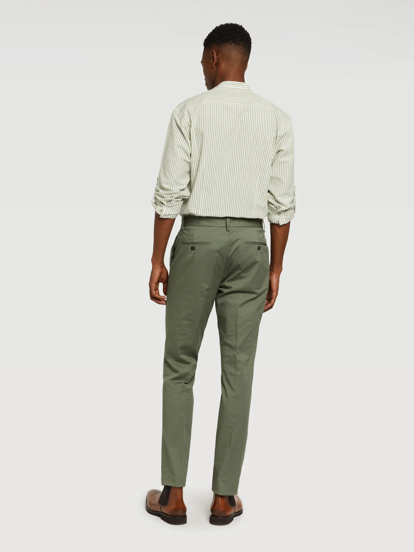 Slim fit basic chino trousers - Image 15